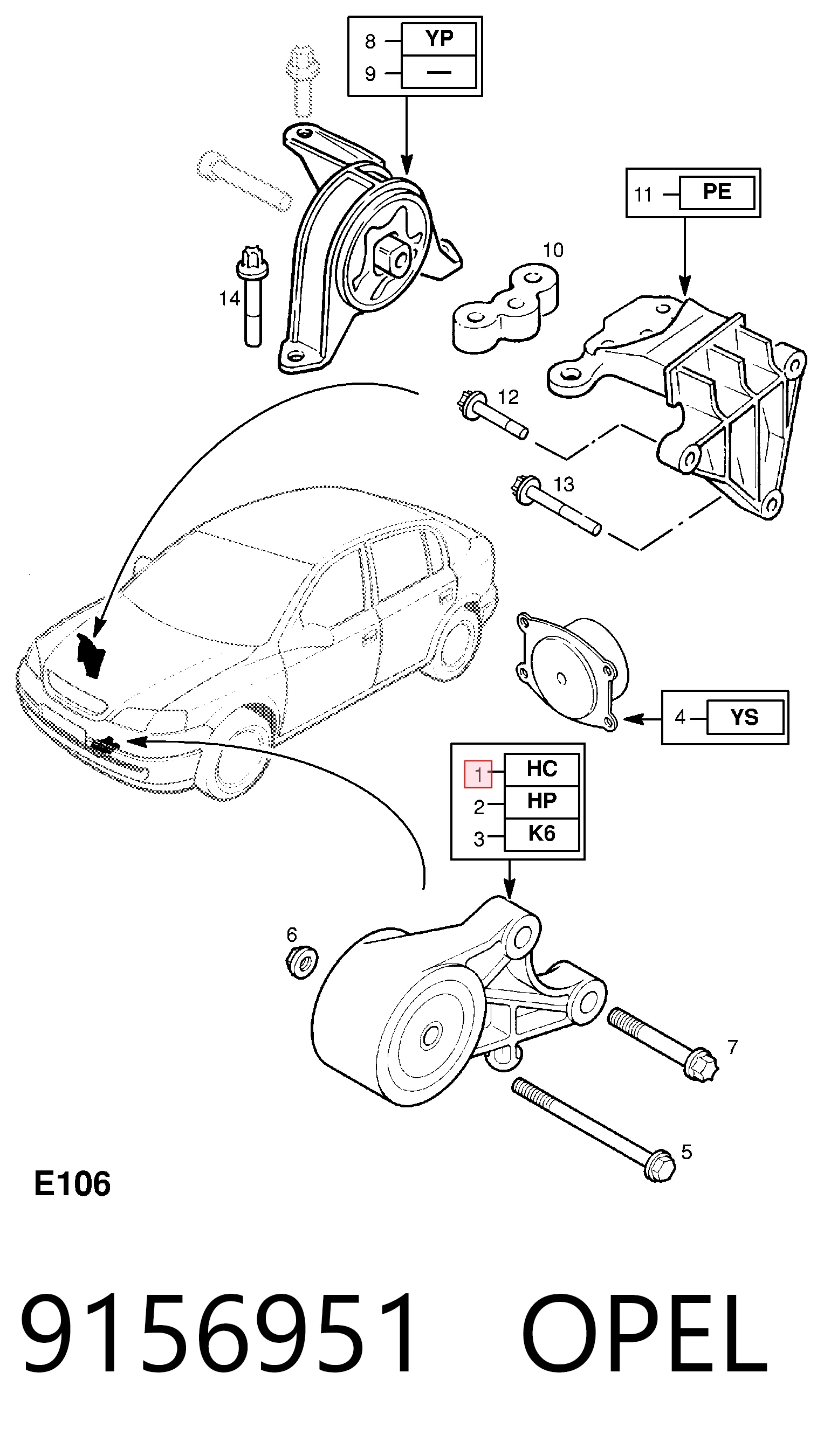 9156951 Opel