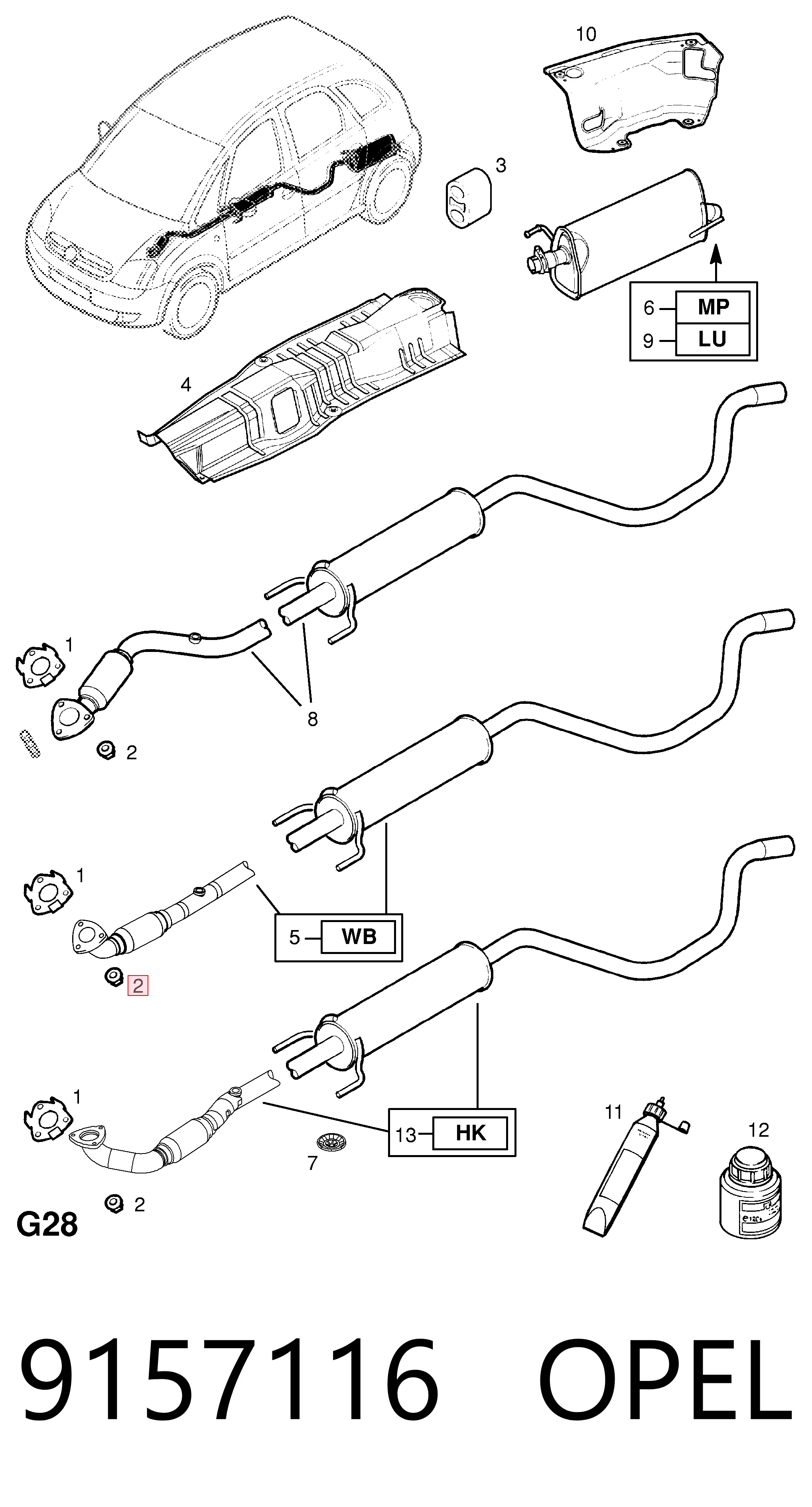 9157116 Opel