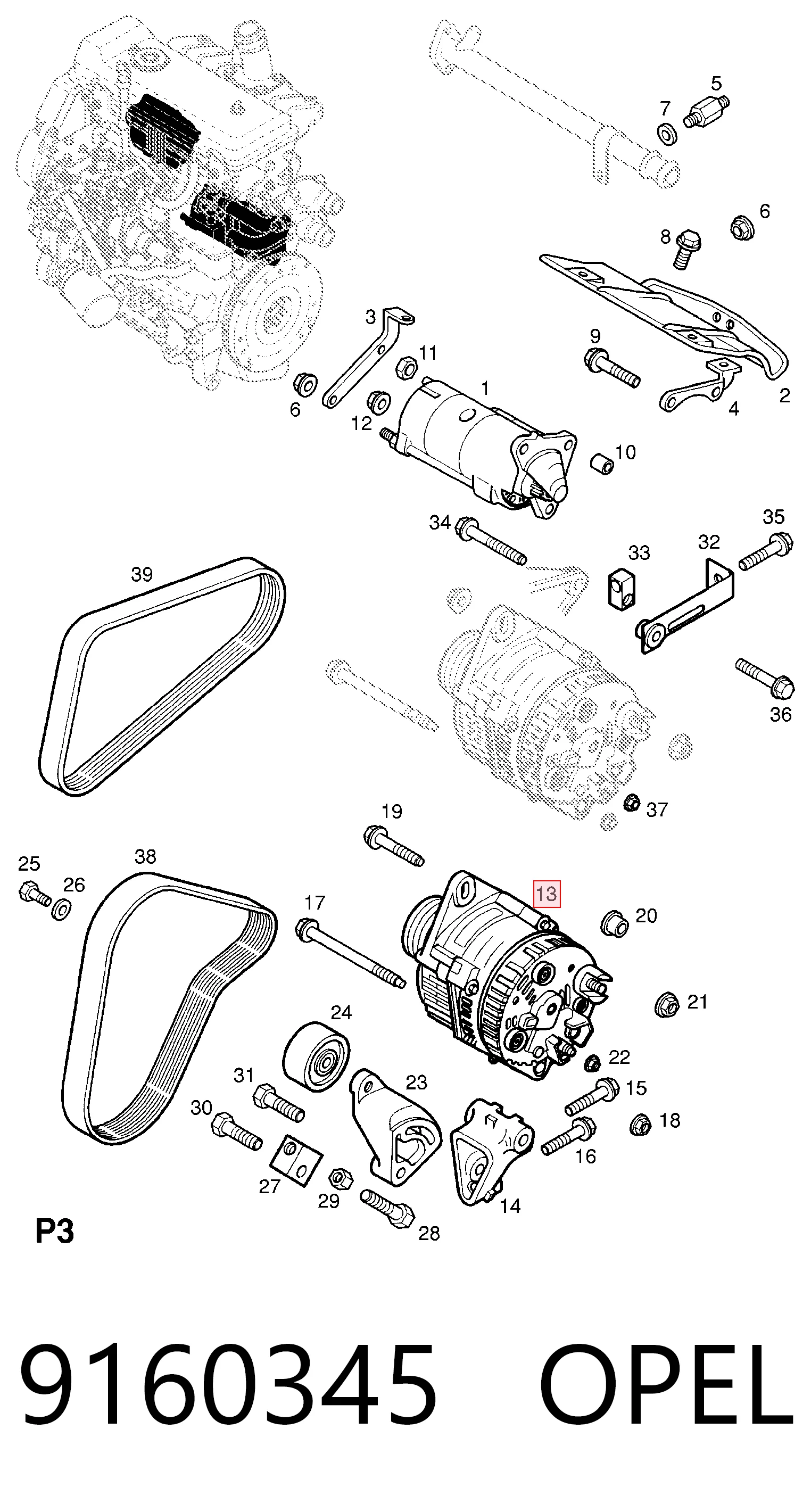 9160345 Opel