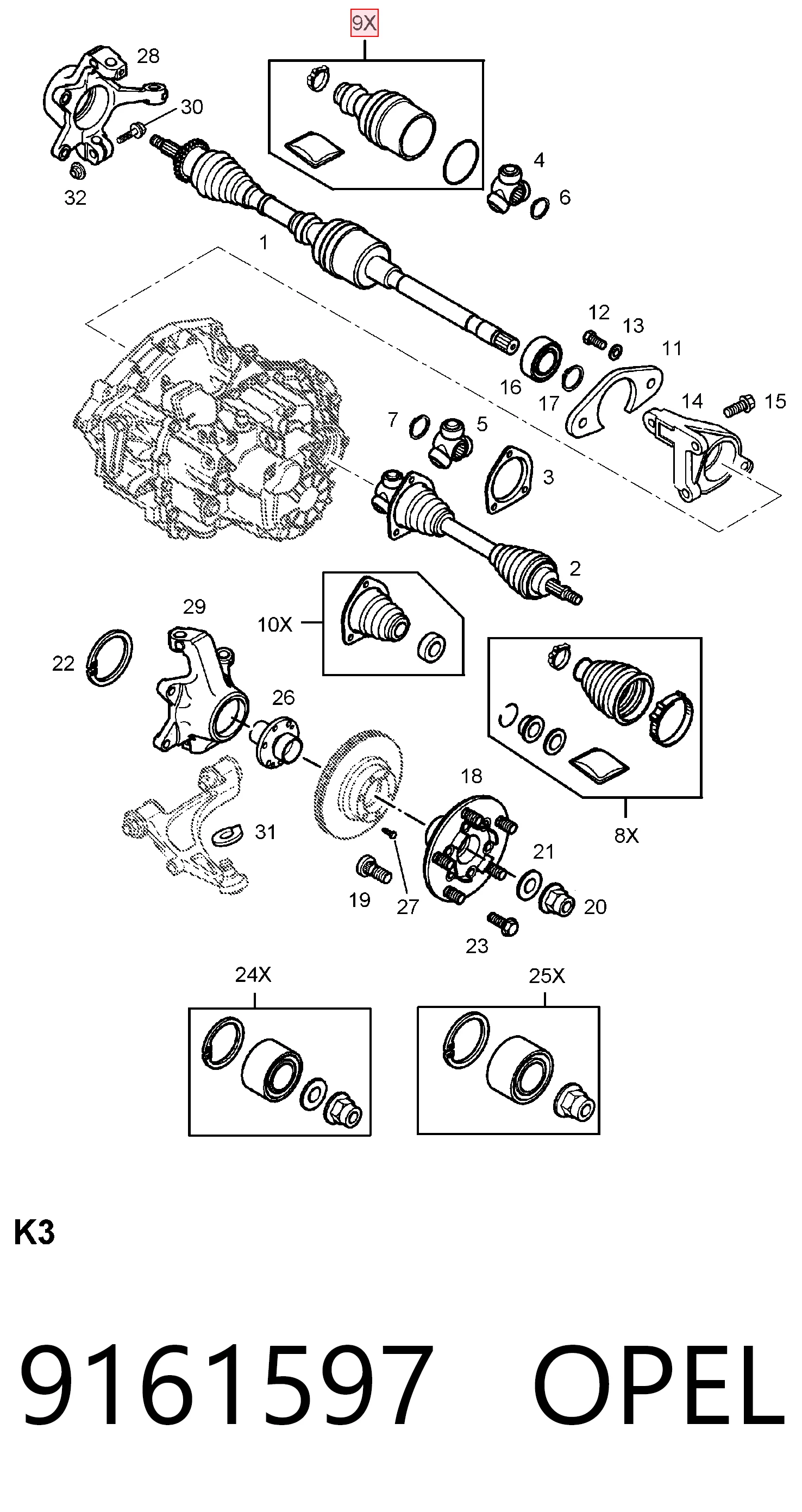 9161597 Opel