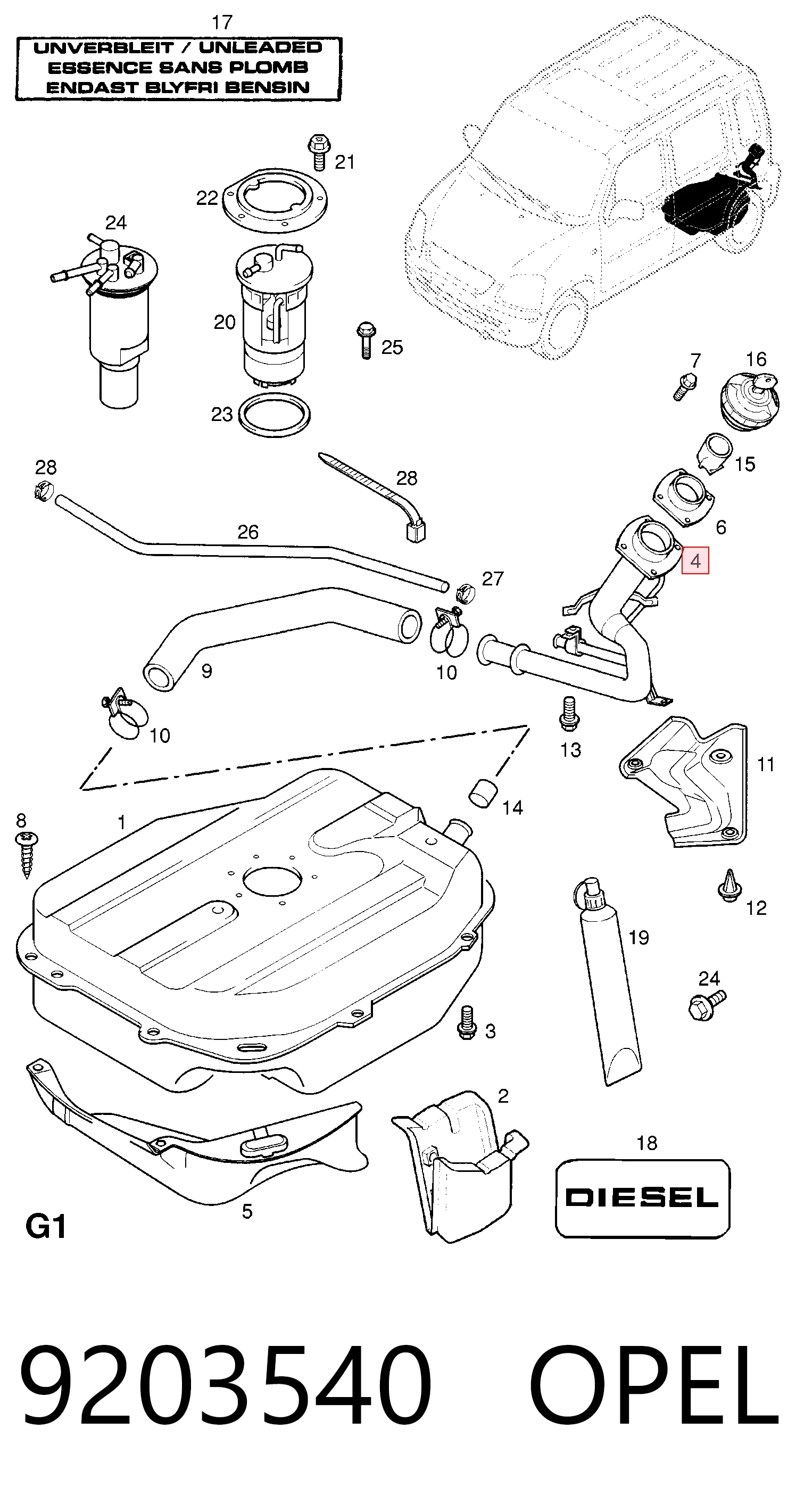 9203540 Opel
