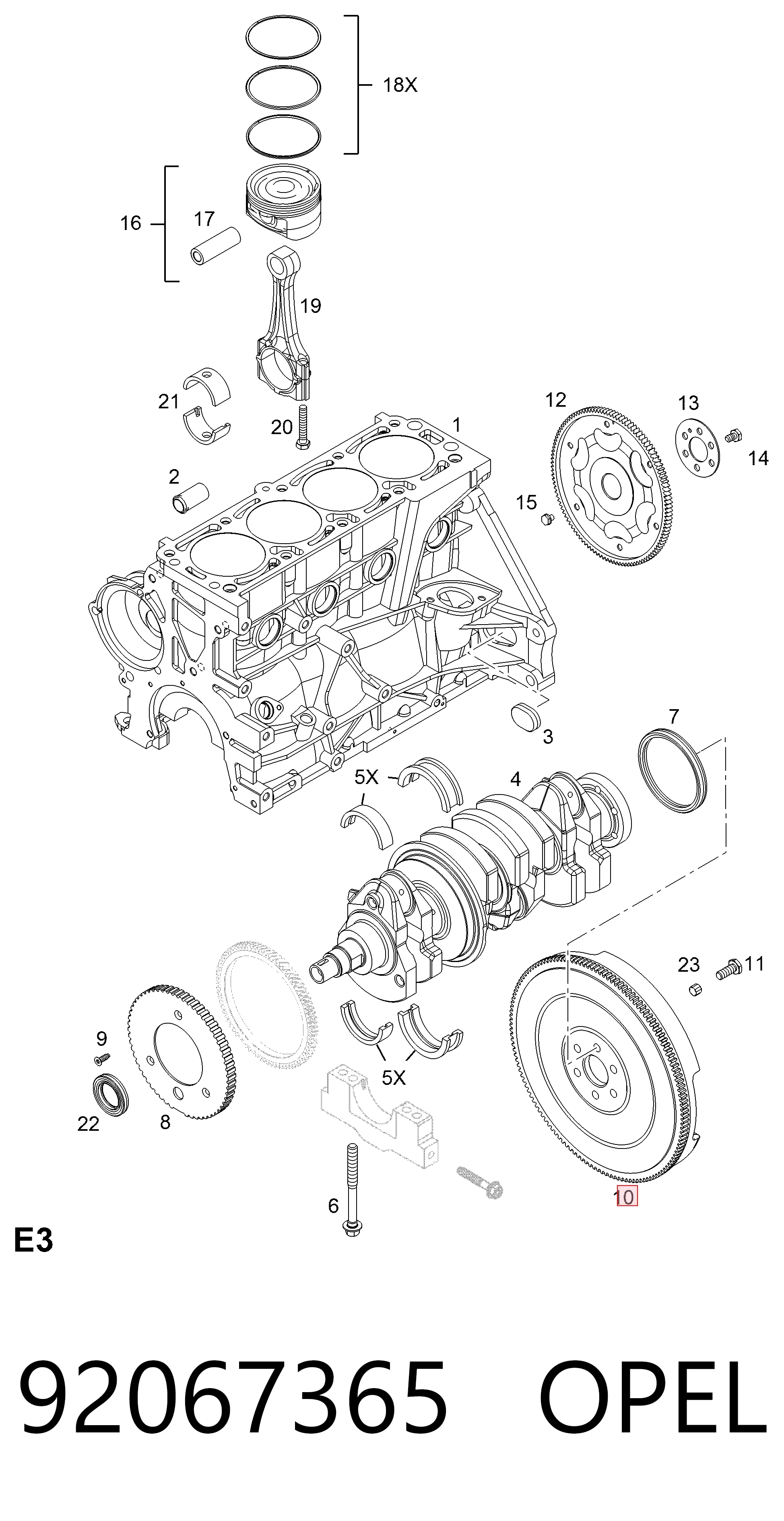 92067365 Opel