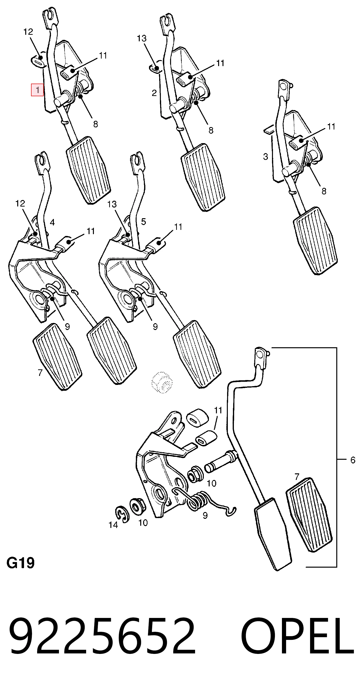 Potenciómetro pedal acelerador Opel Vectra B hatchback (38) (1995 - 2002) precio, desde 62,01 EUR