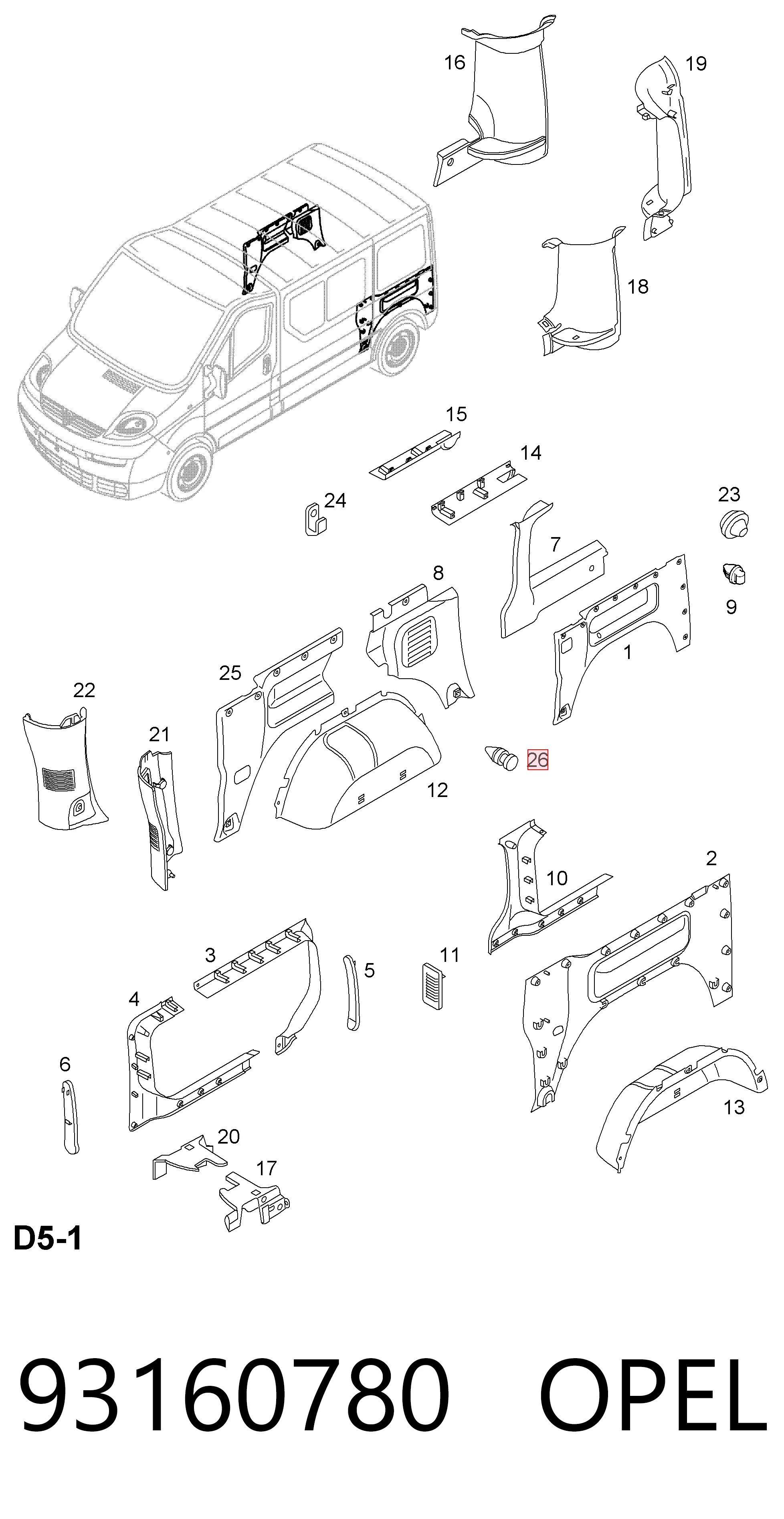93160780 Opel
