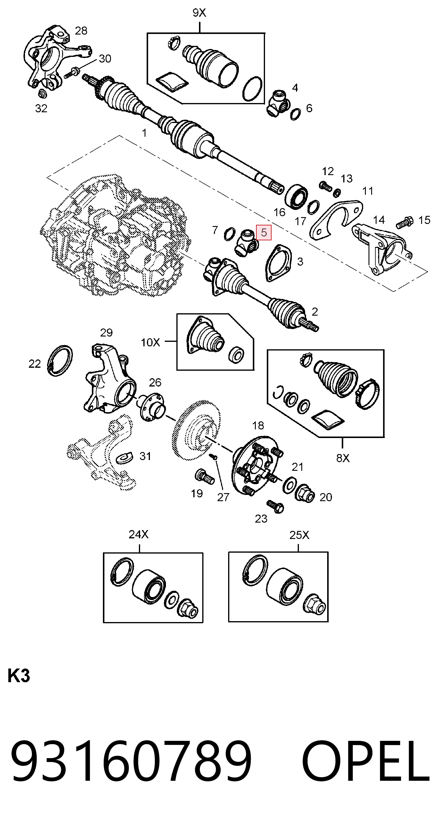 93160789 Opel