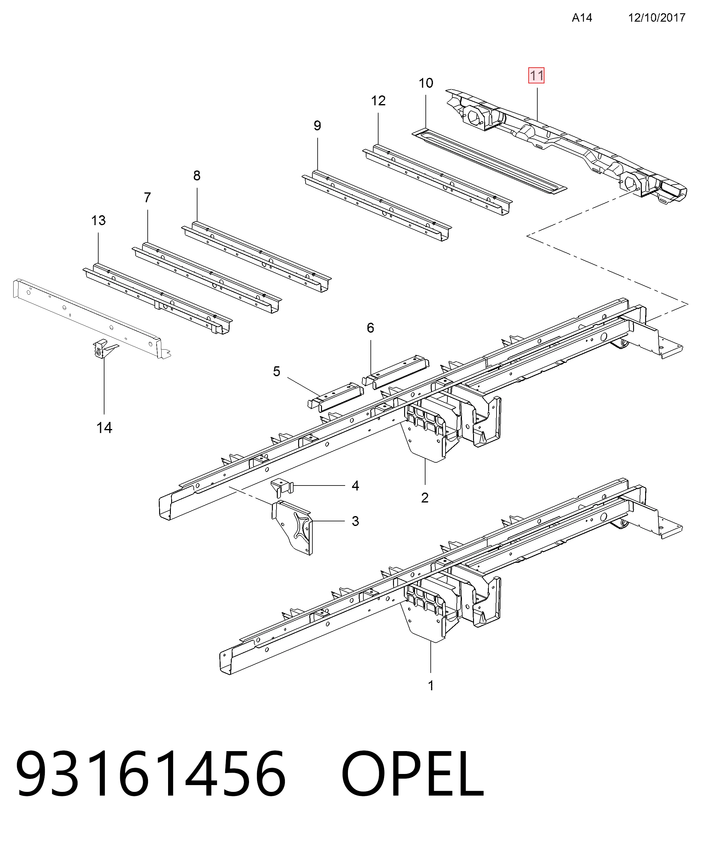 Comprar Refuerzo de parachoques trasero Renault Trafic III EG a bajo precio