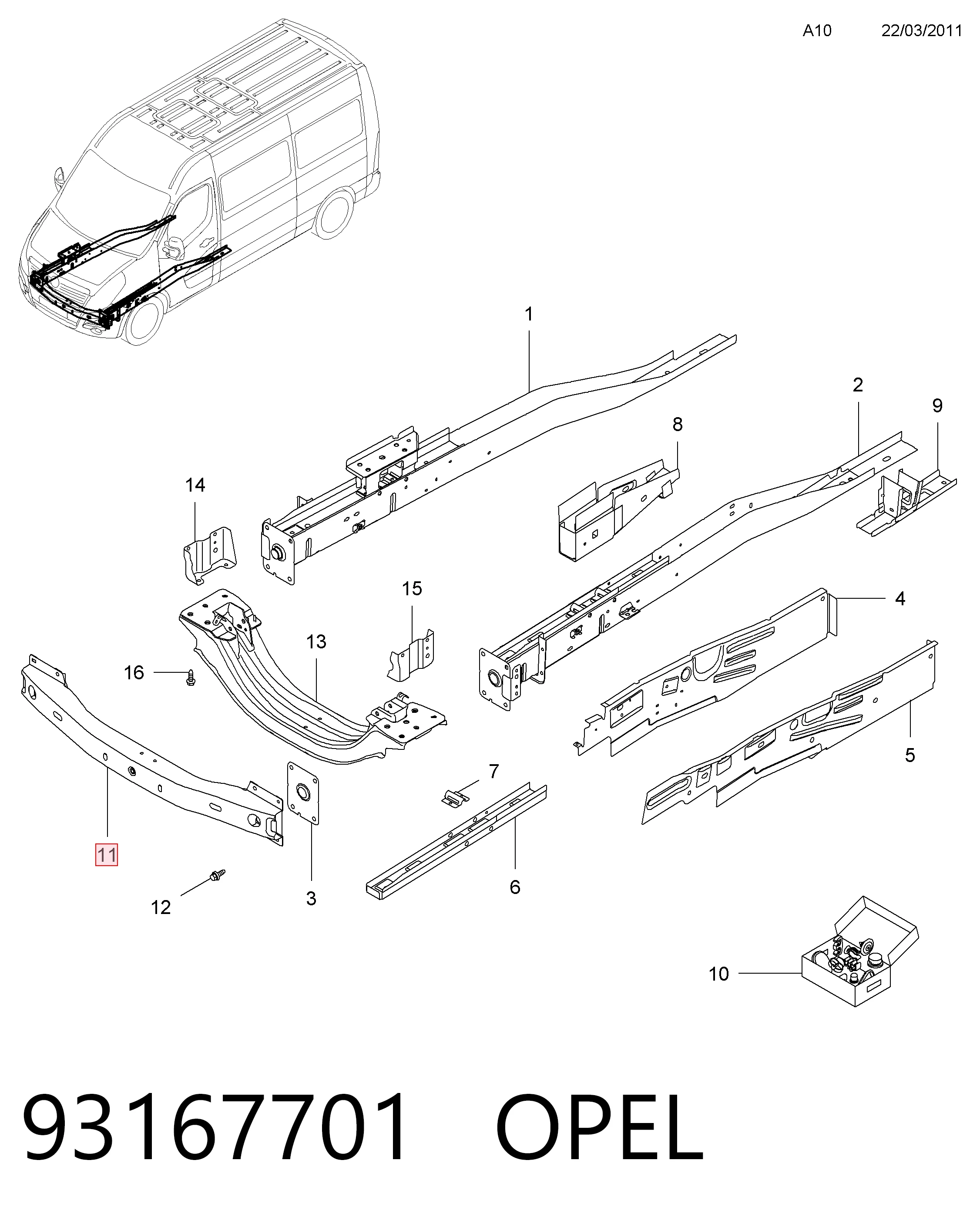 93167701 Opel