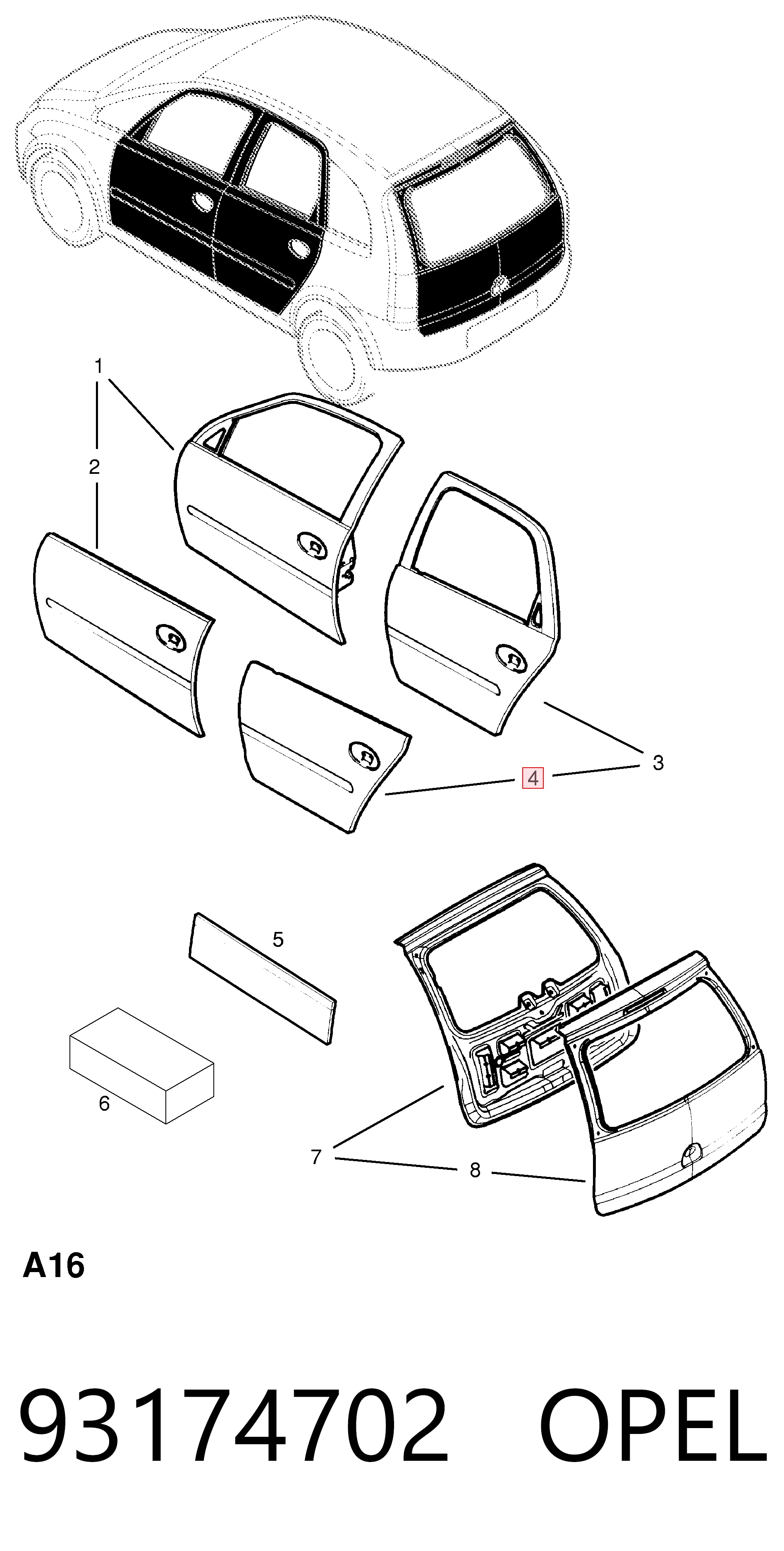 93174702 Opel