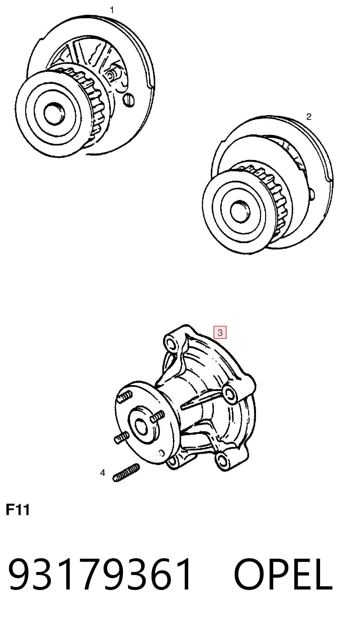 93179361 Opel