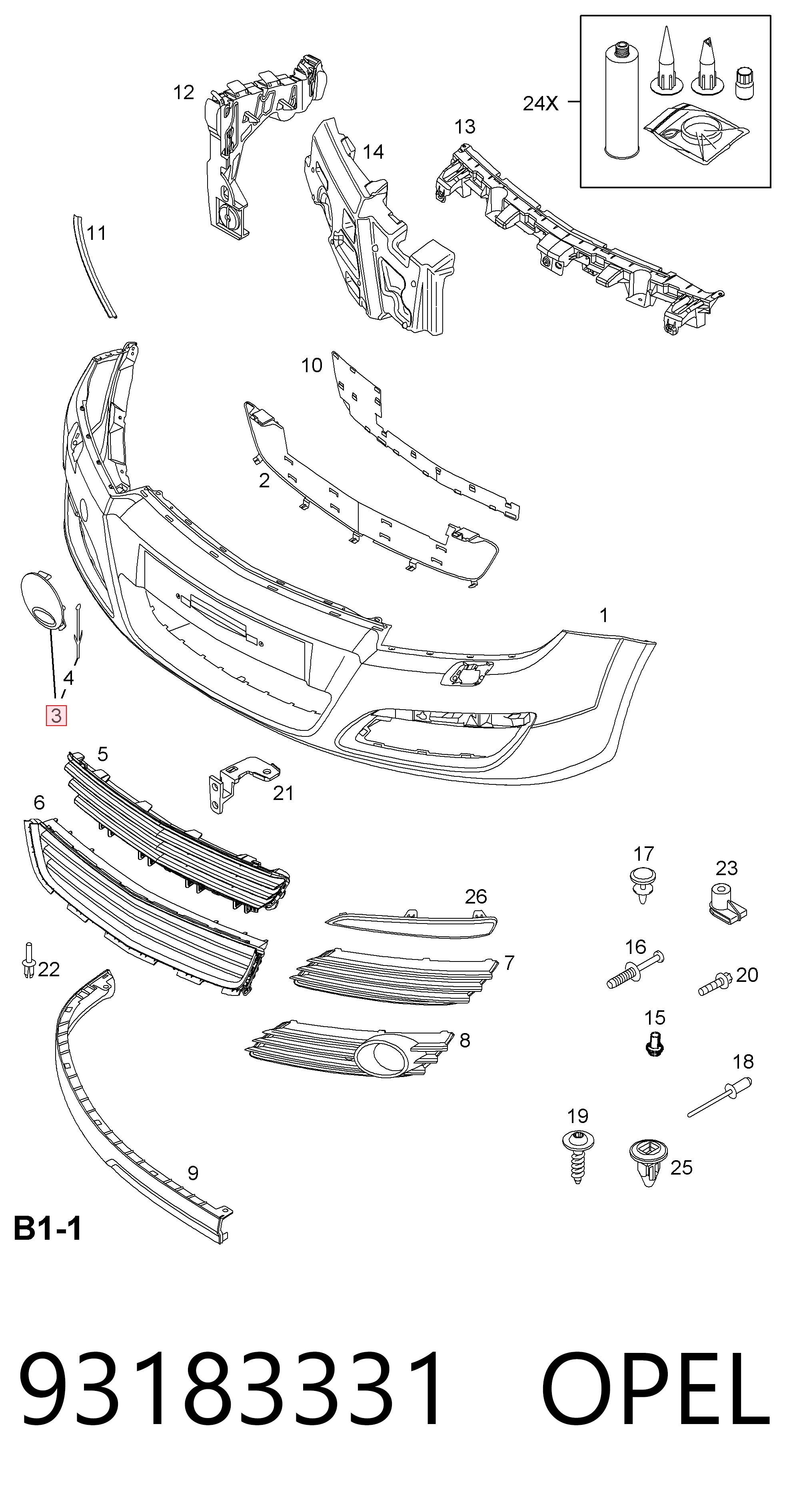 93183331 Opel