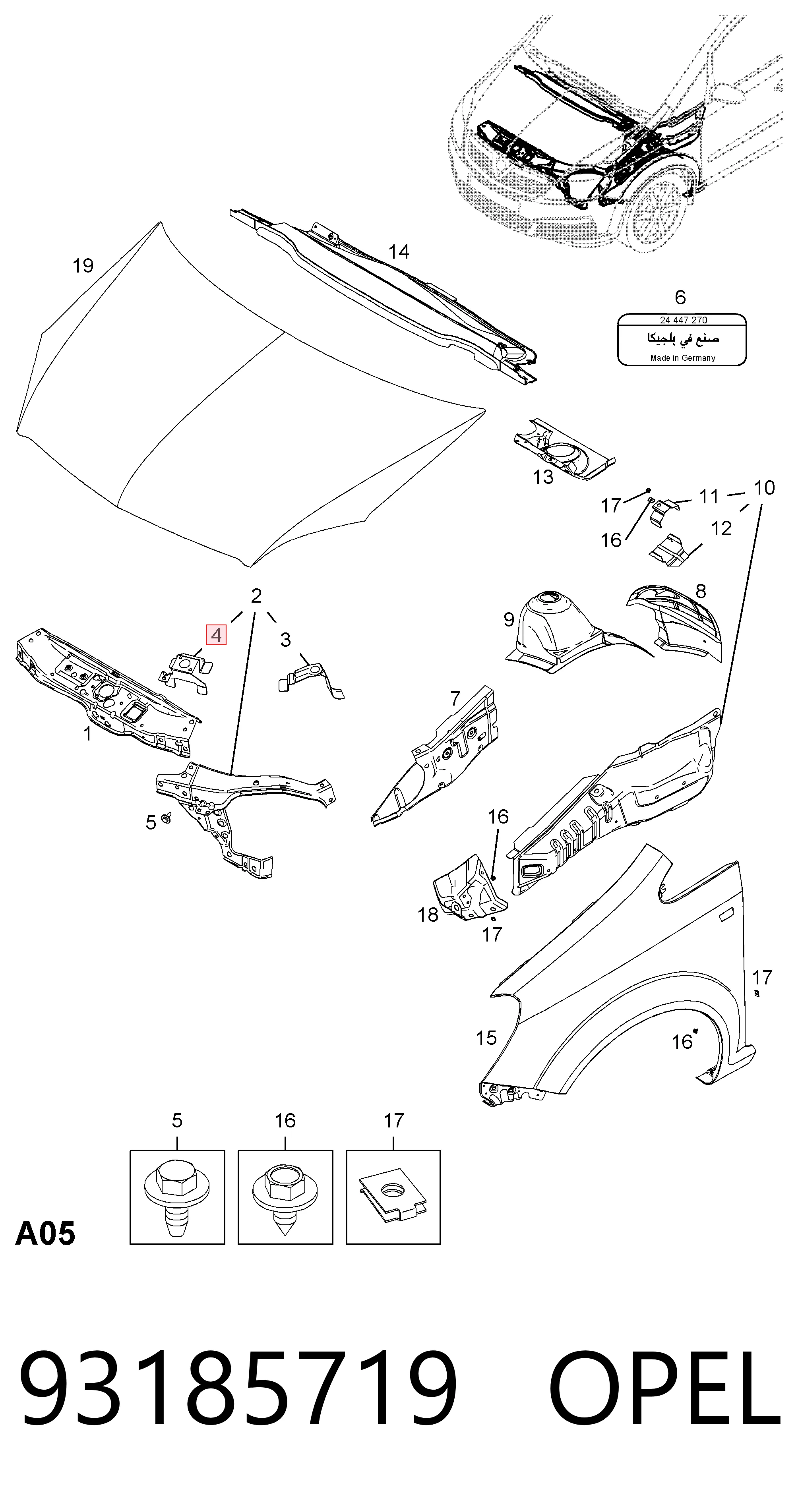 93185719 Opel