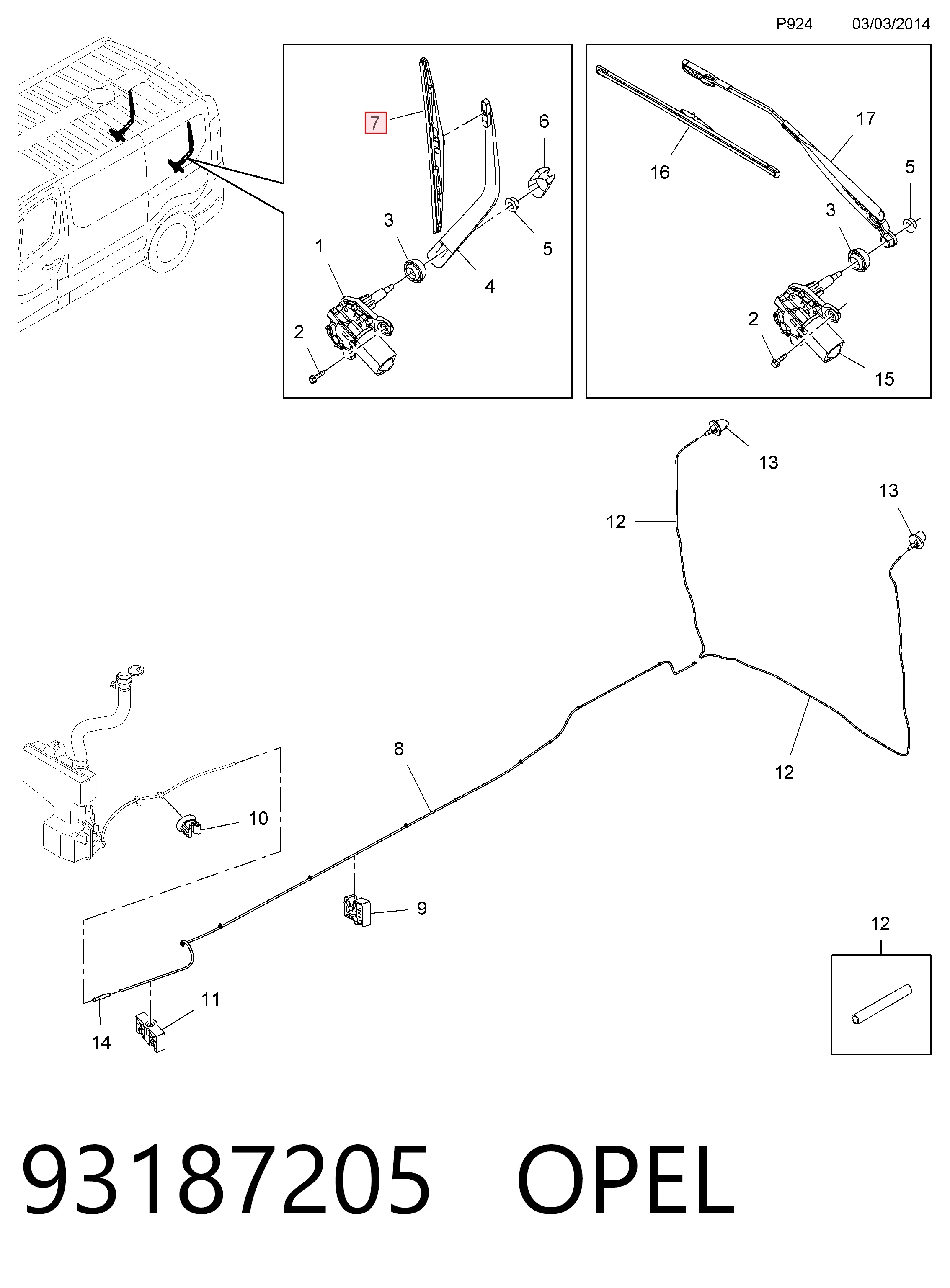 Comprar Limpiaparabrisas posterior Vectra