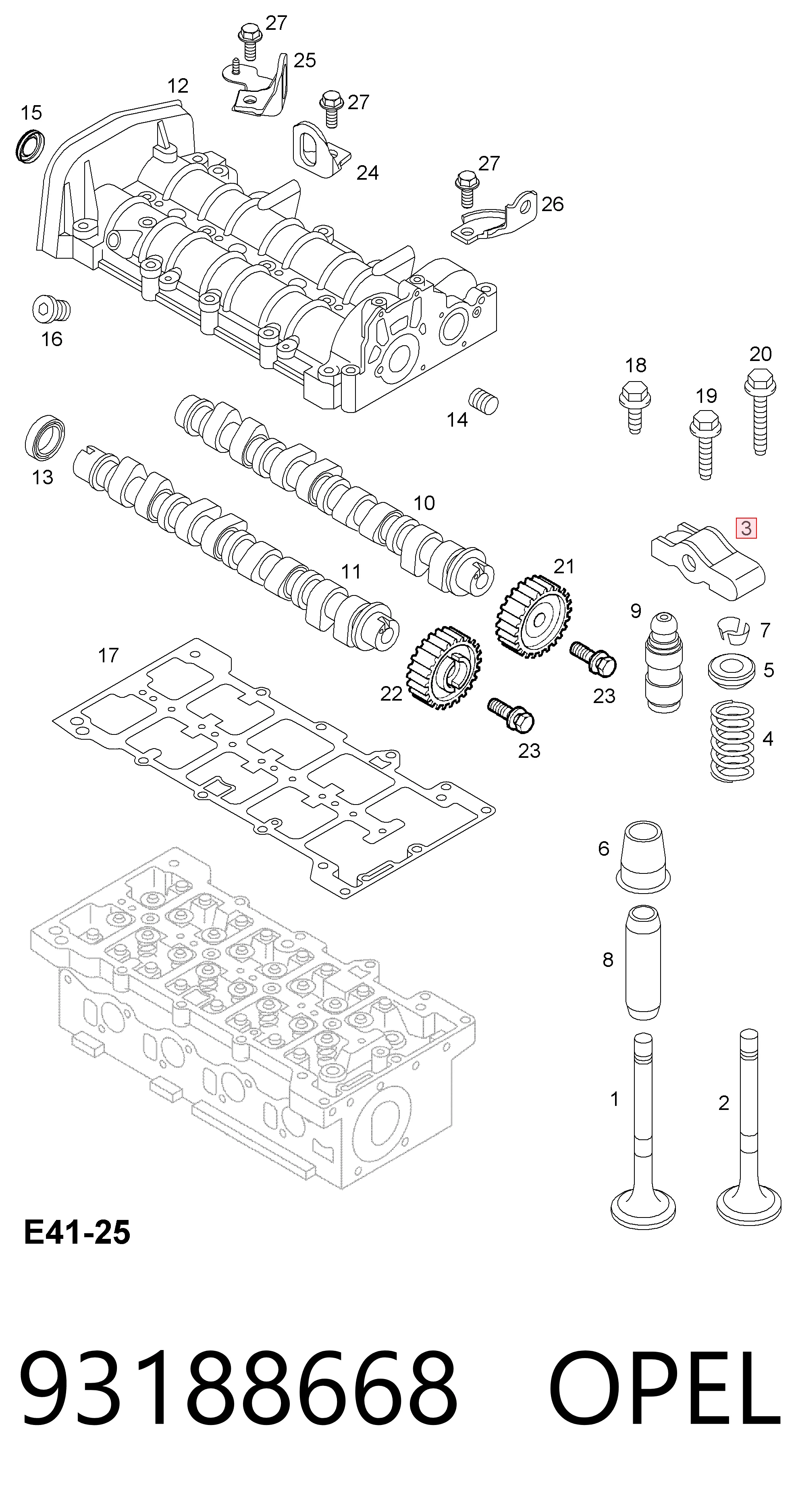 Balancín de motor Vectra  sedán (2002-2008) original desde 13,37 €
