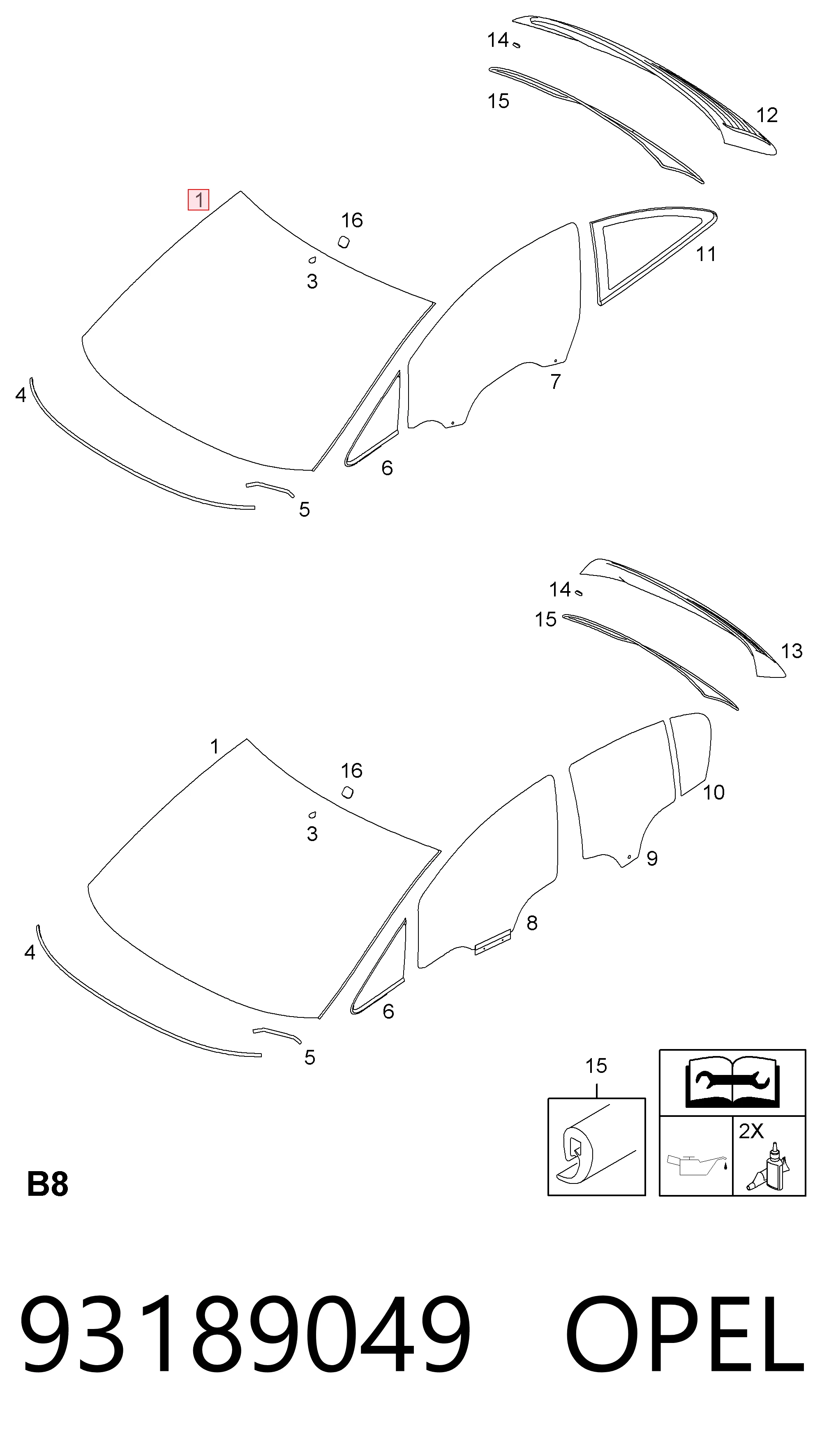  Parabrisas Opel Corsa 