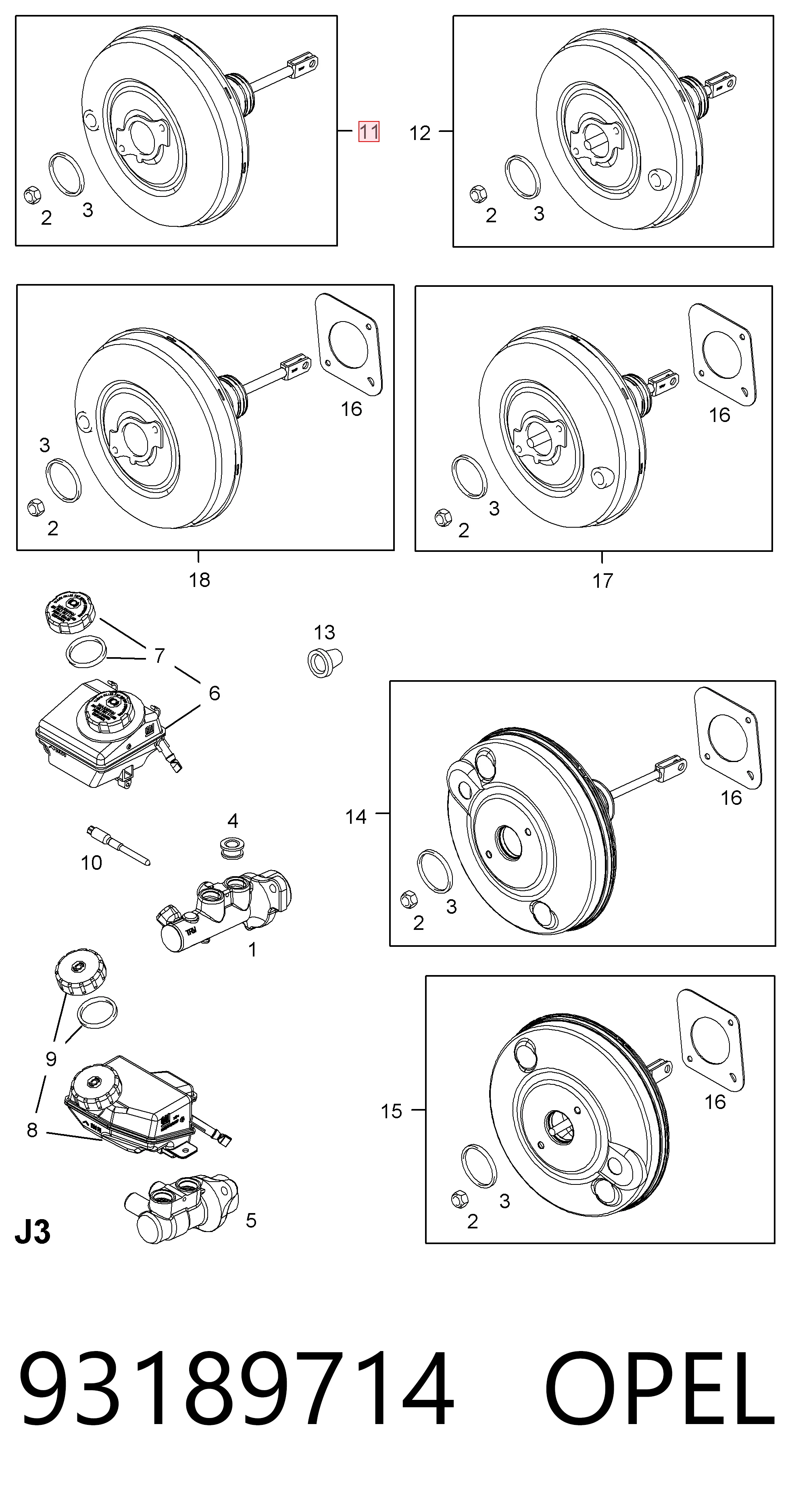 Comprar 93189714 General Motors Servofreno