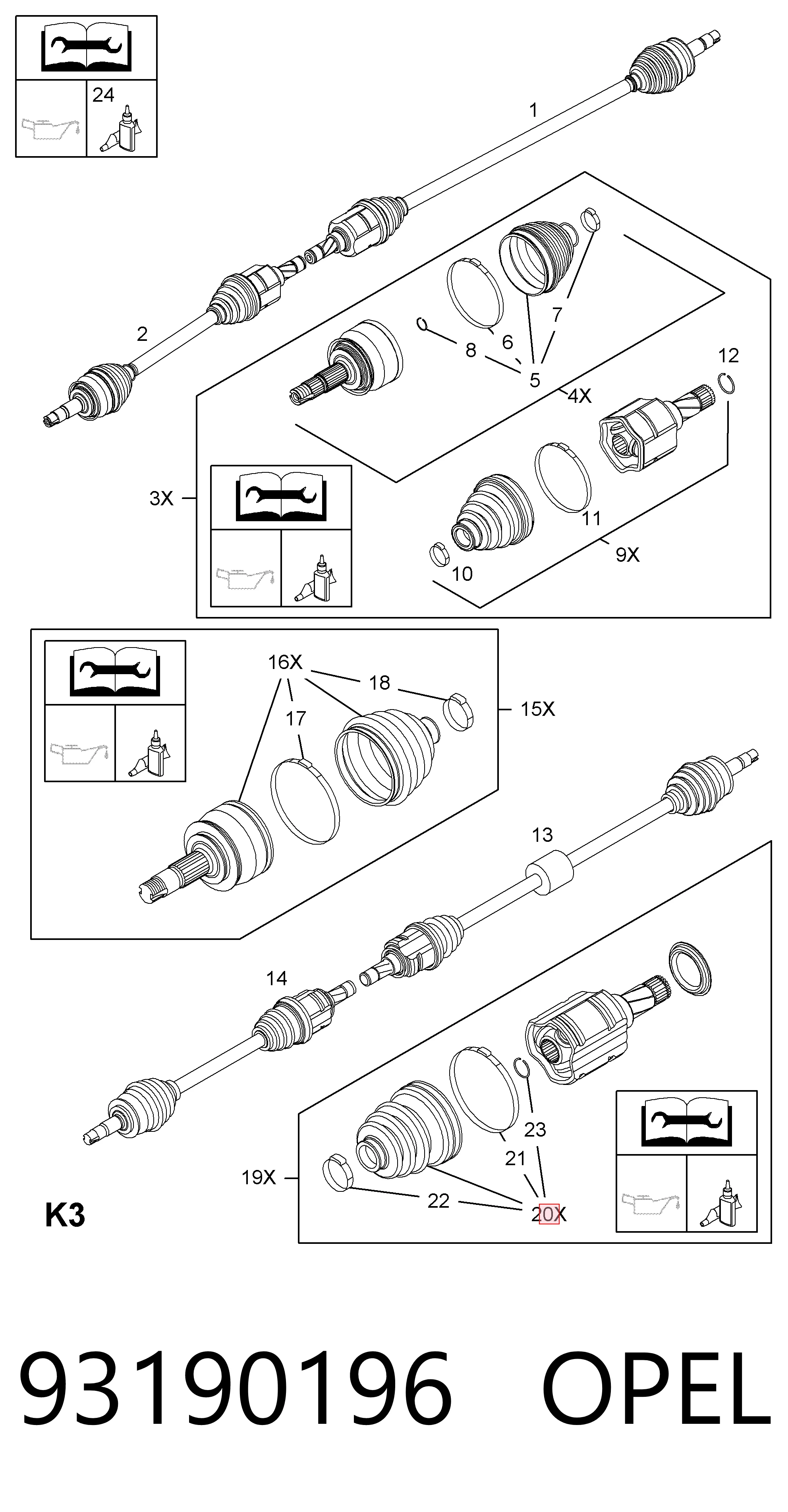 93190196 Opel