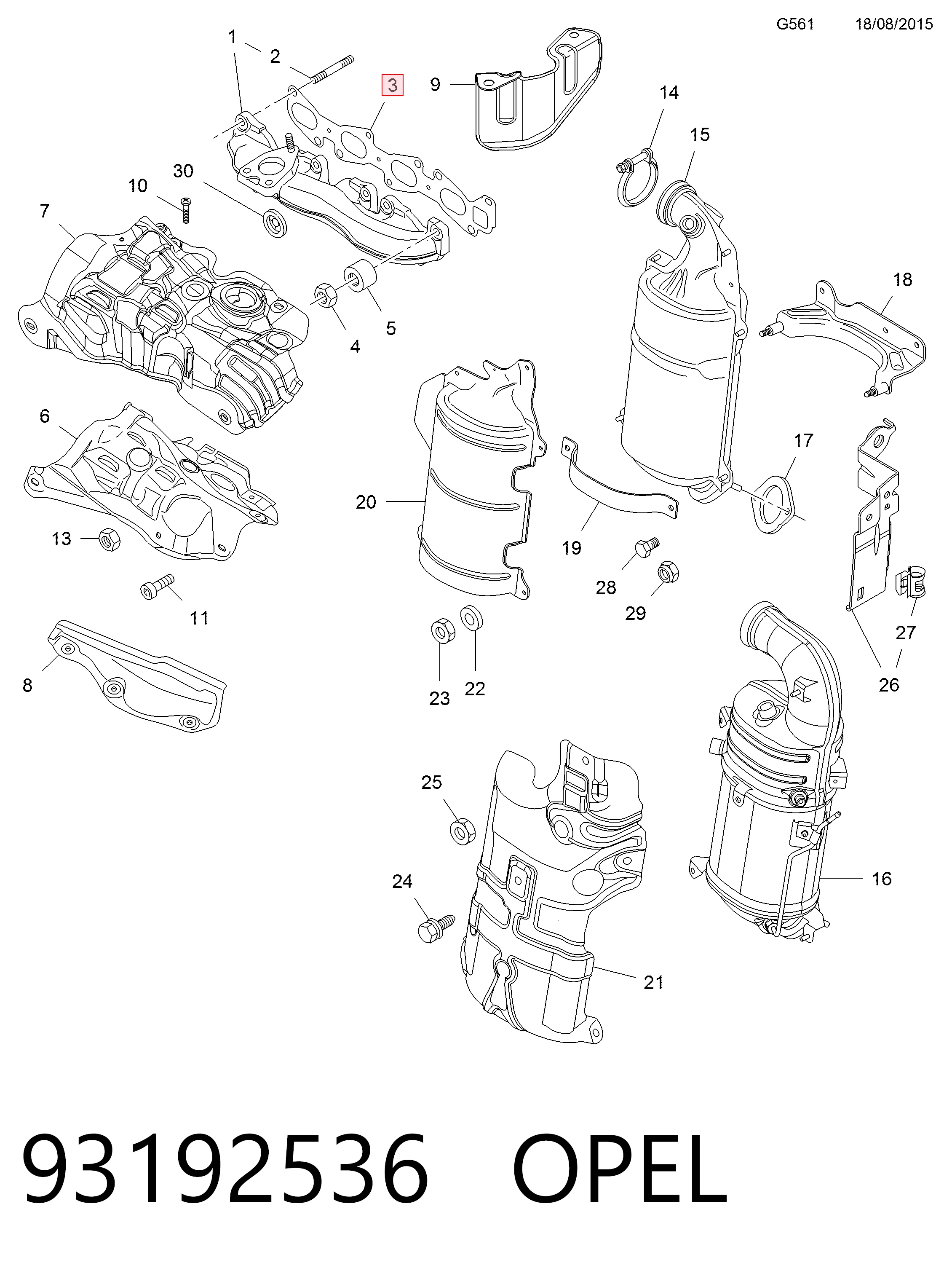 Junta de colector de escape Vitara SUV (2015-2026) original desde 11,64 €