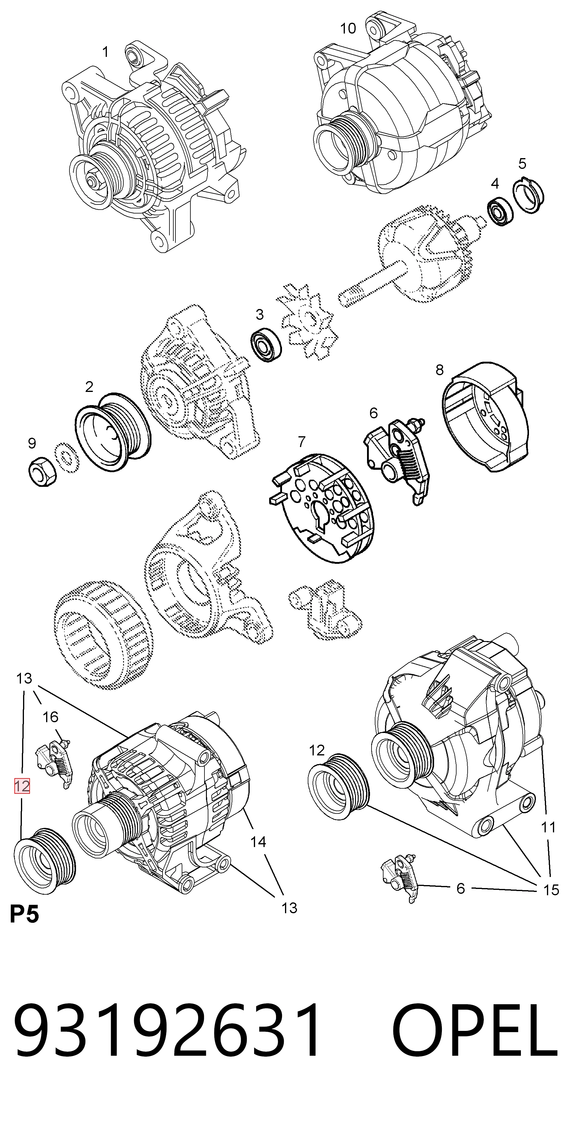 93192631 Opel