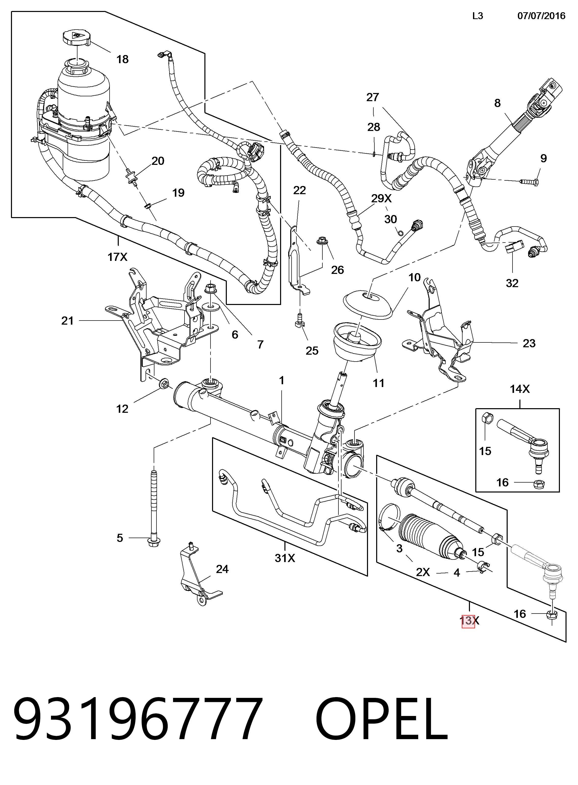 Comprar Barra de acoplamiento Meriva  