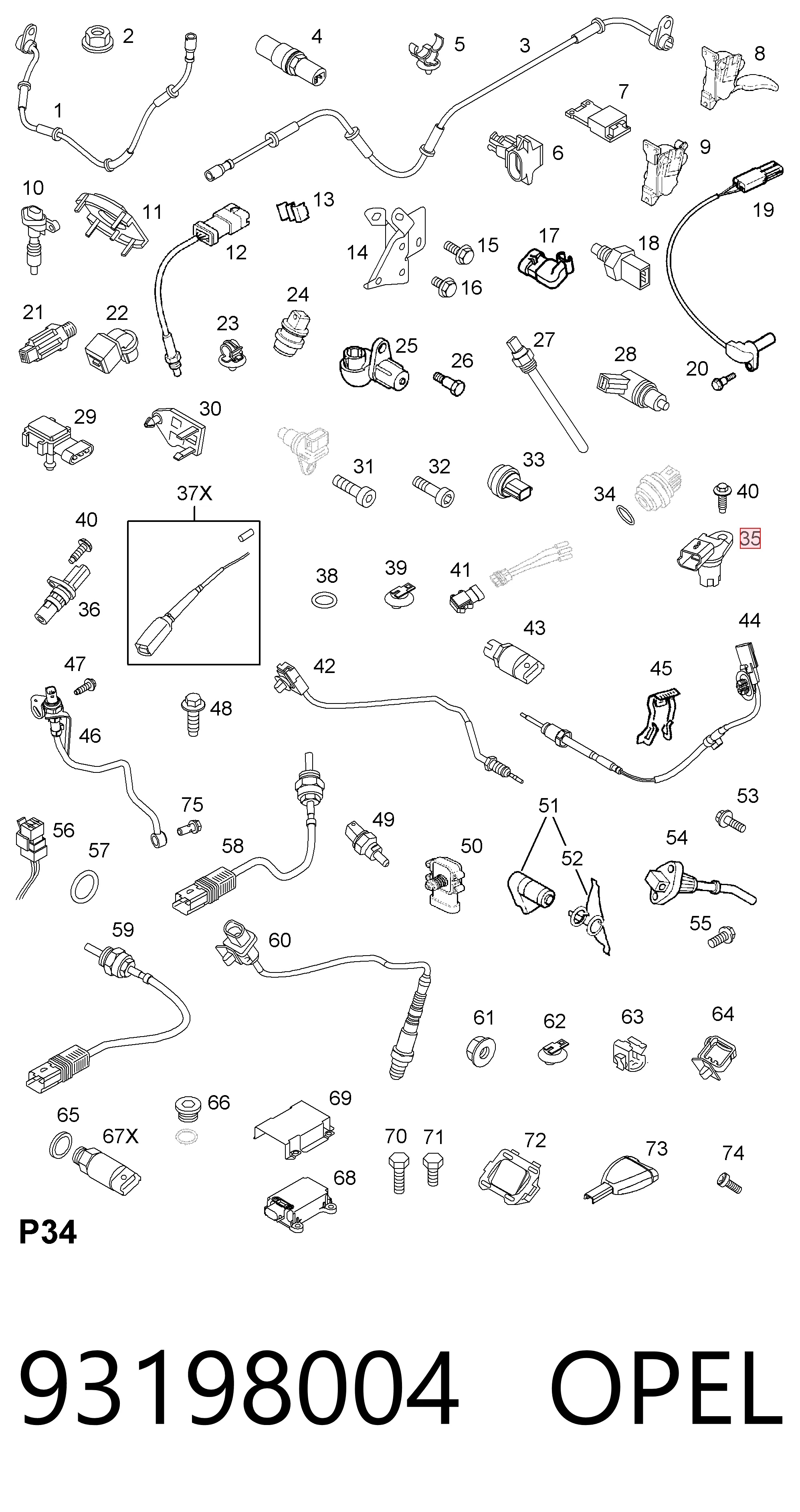 93198004 Opel