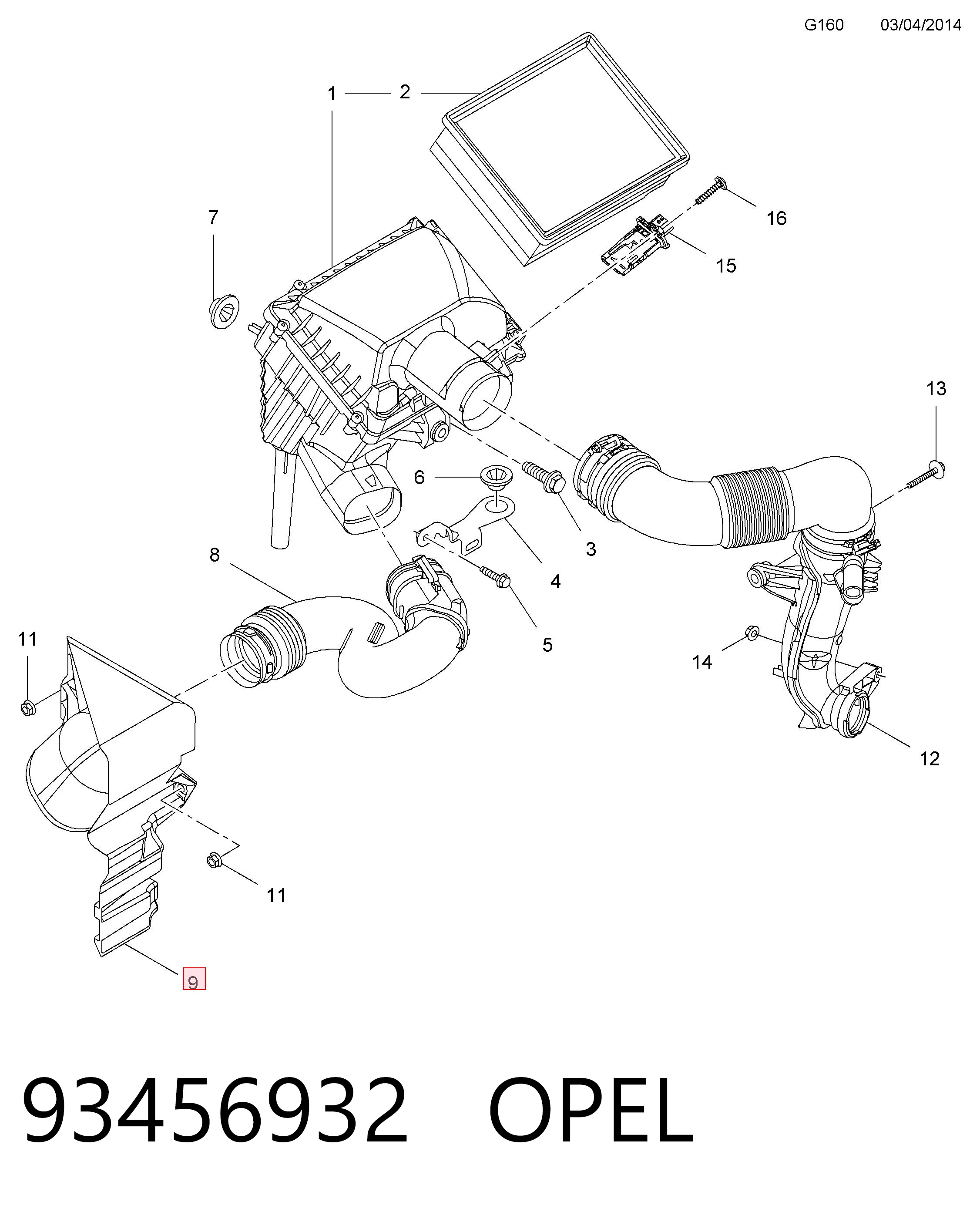 93456932 Opel
