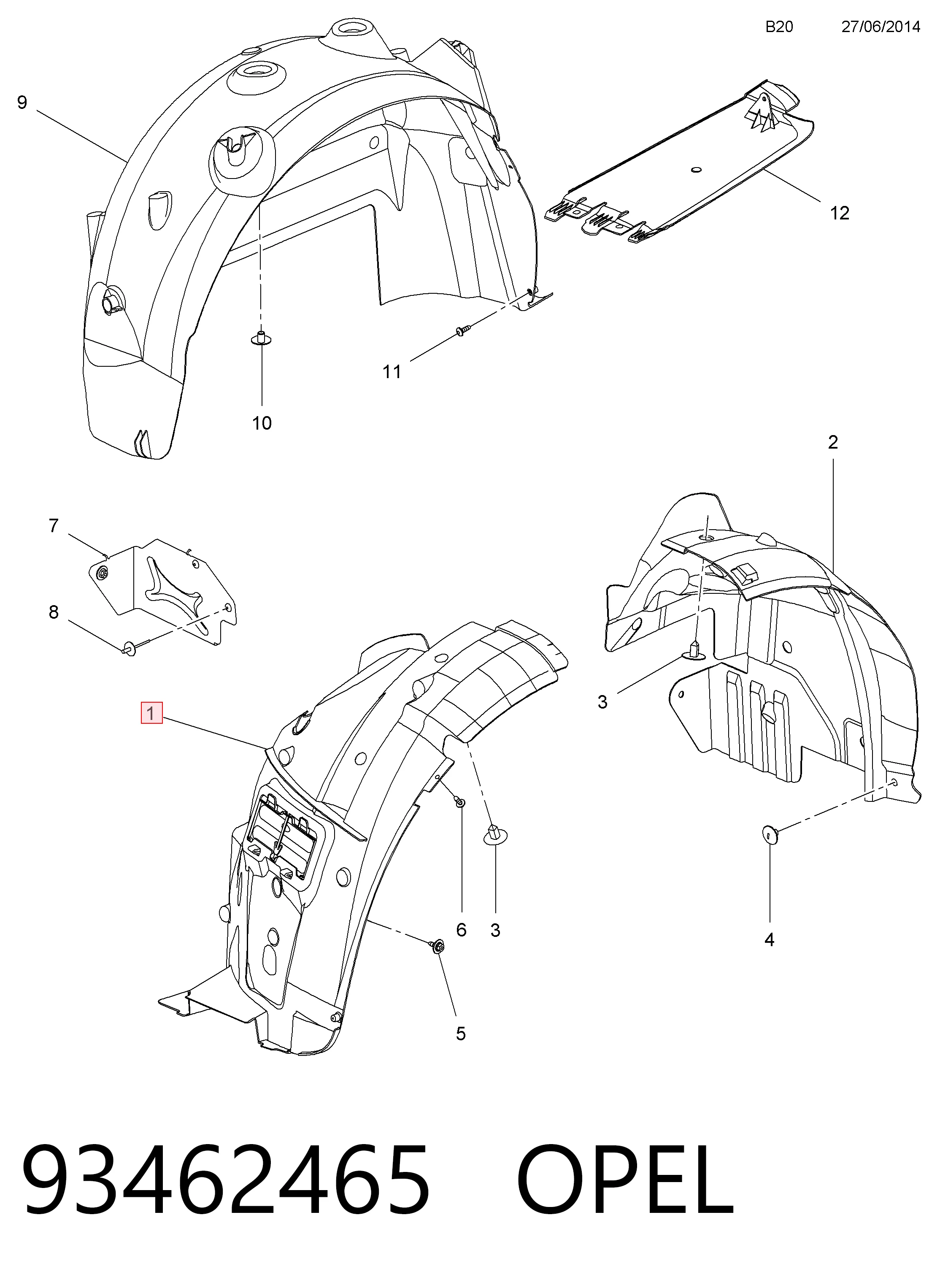 93462465 Opel