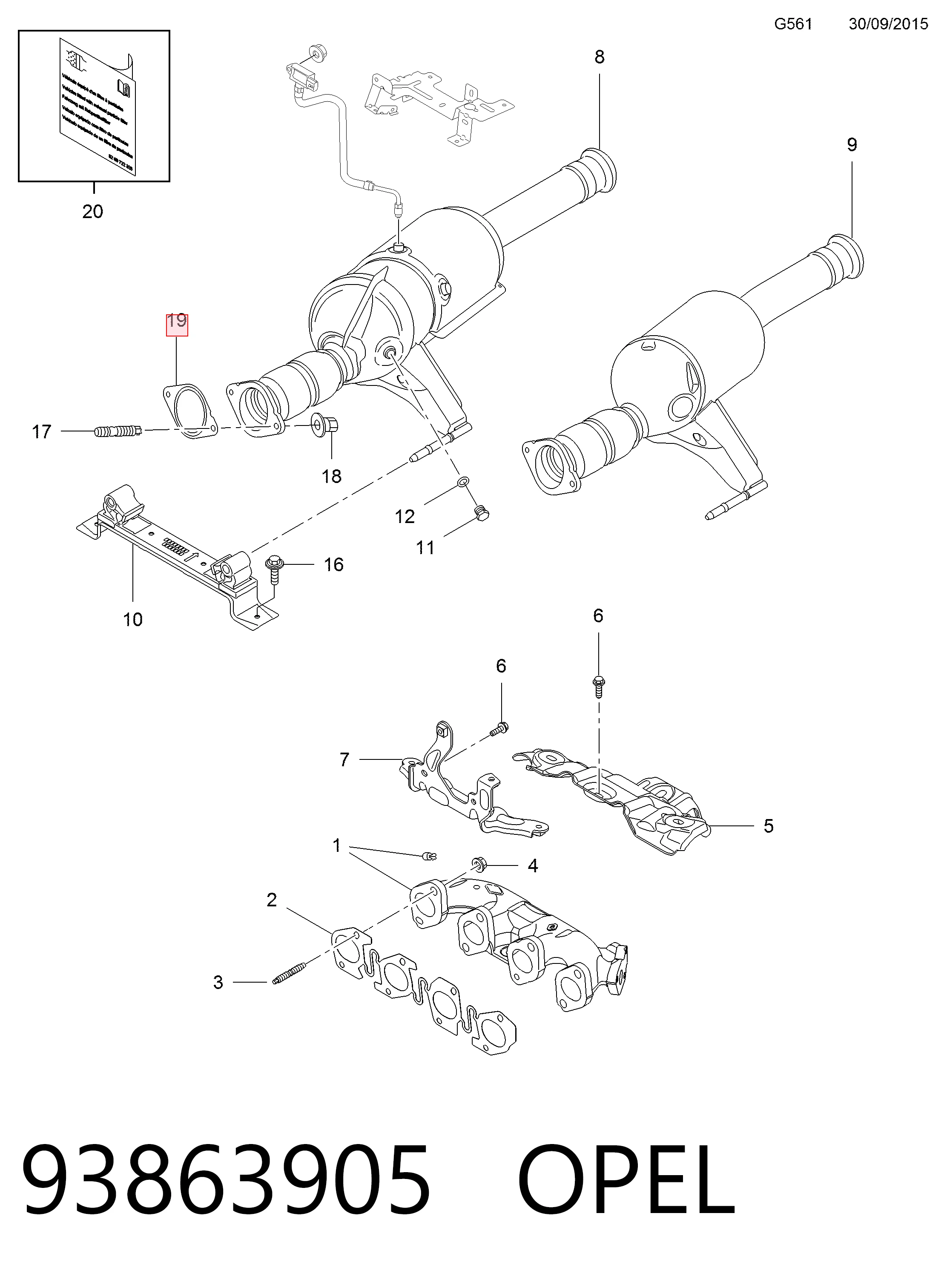 93863905 Opel