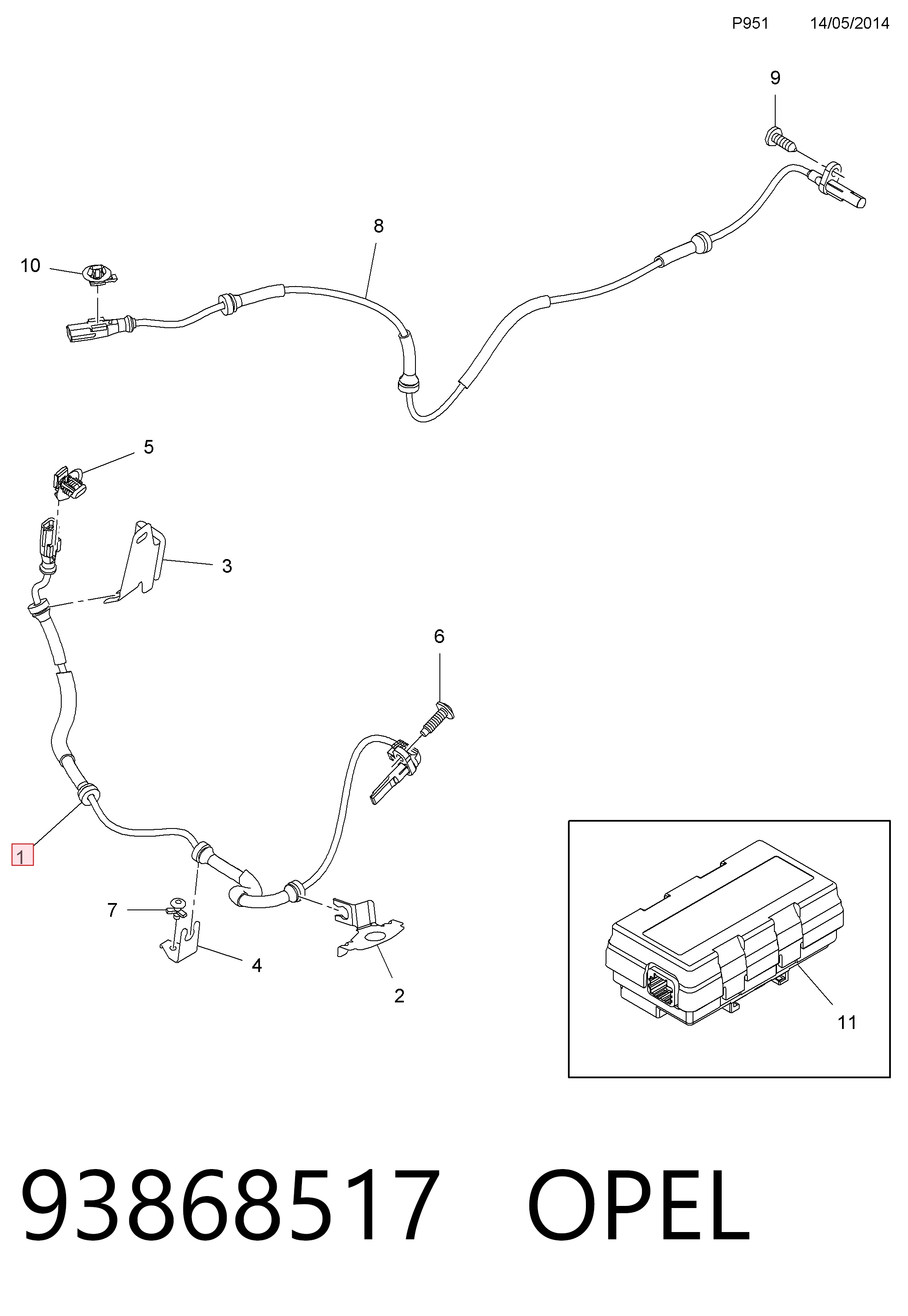 Sensor ABS delantero Trafic III plataforma a bordo (2014-2026) original desde 23,29 €