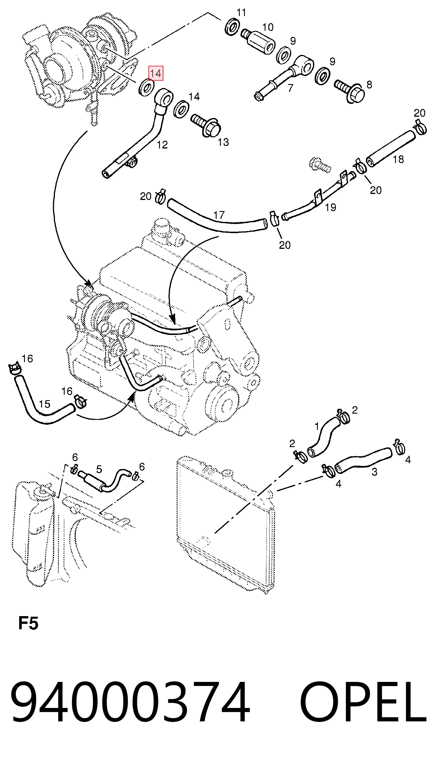 94000374 Opel