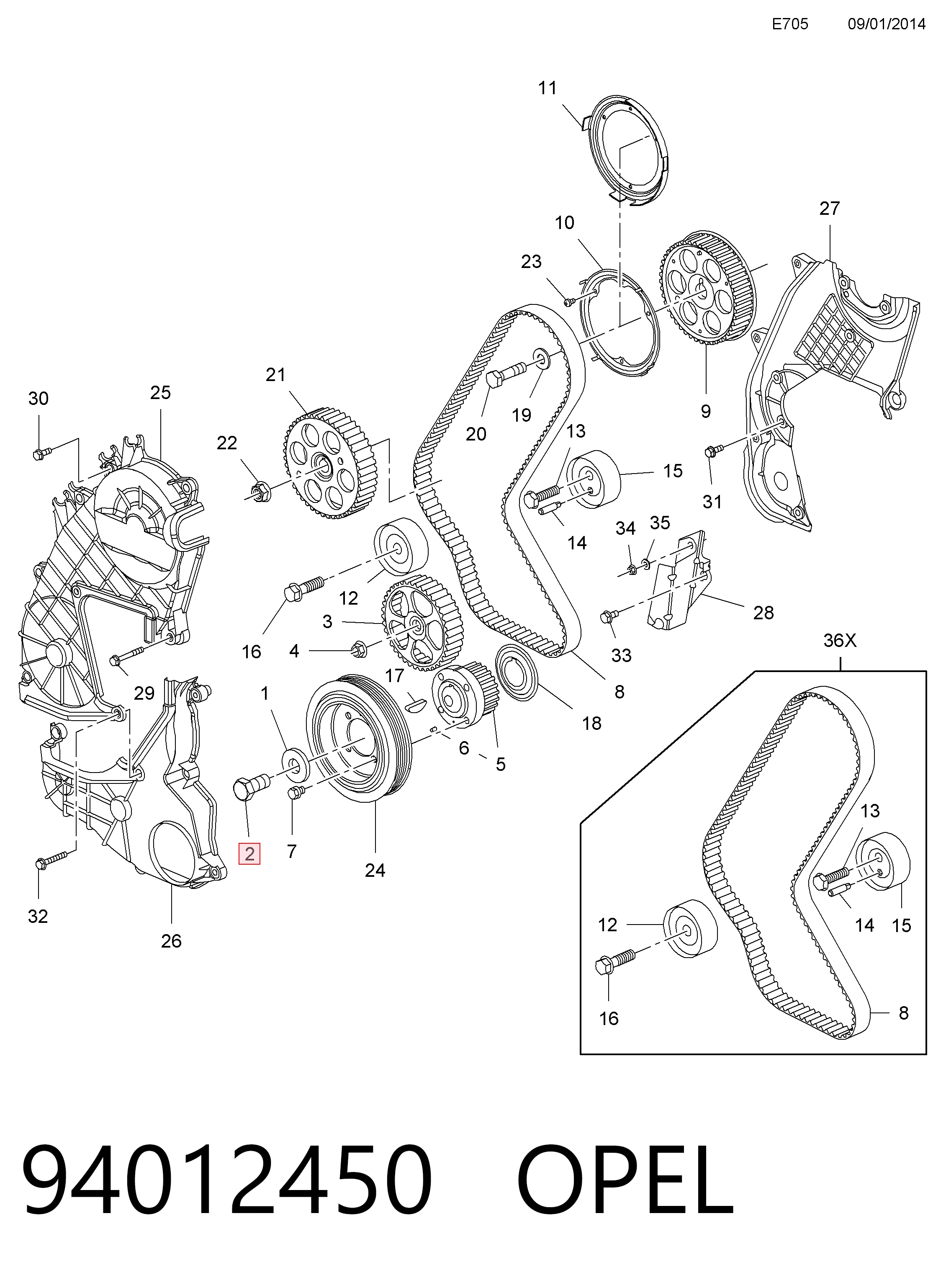 94012450 Opel