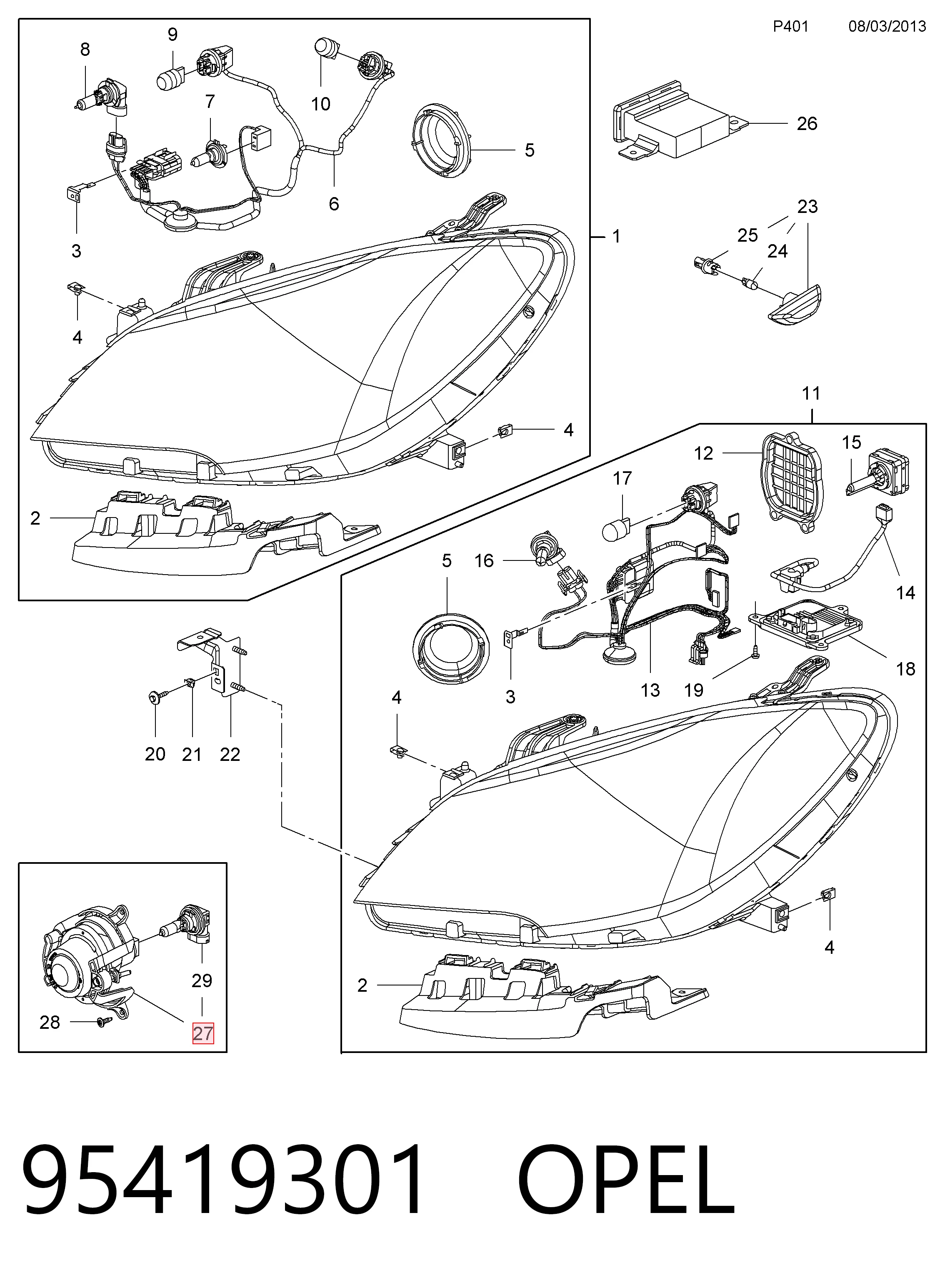 95419301 Opel