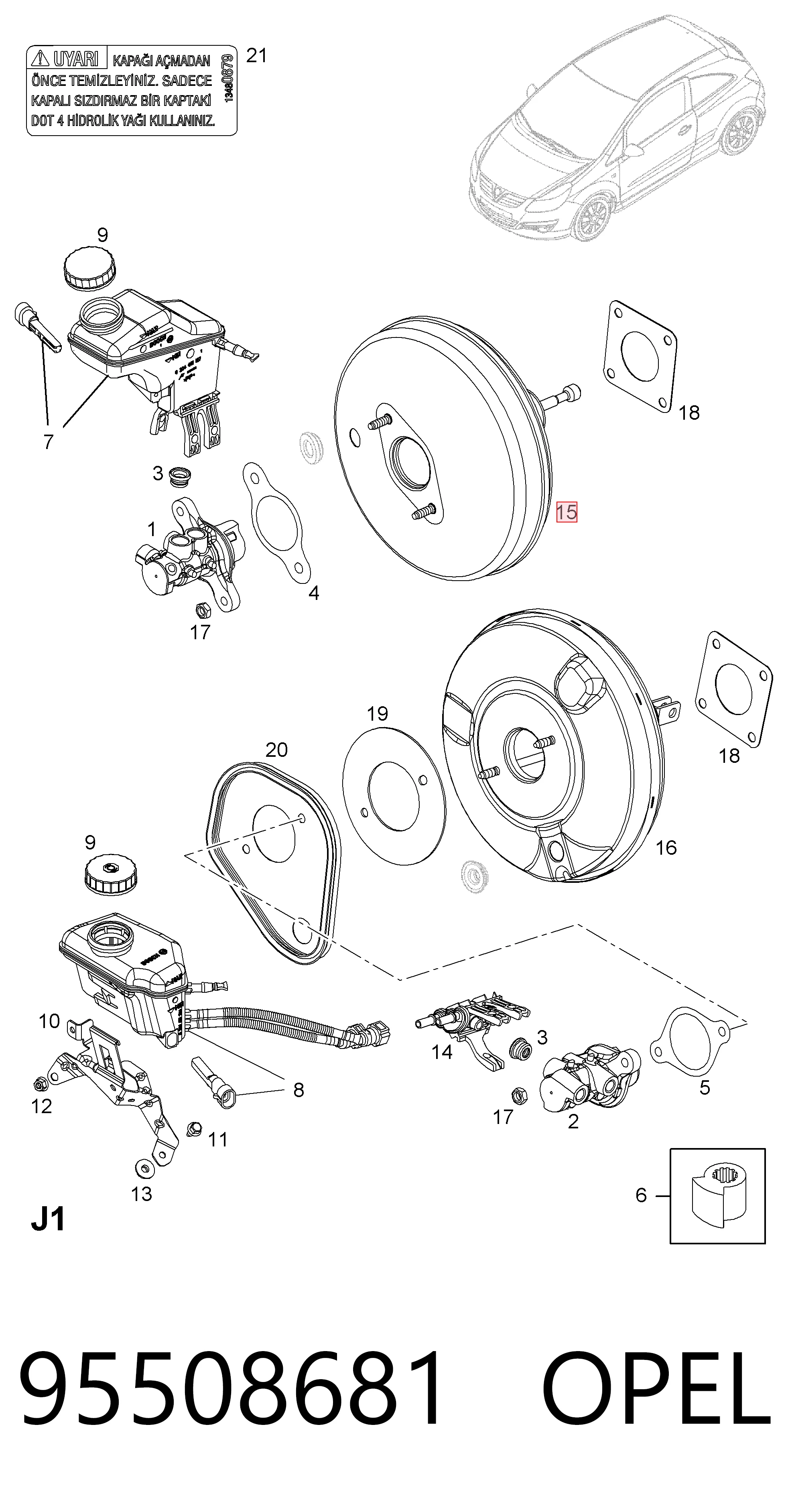 Servofreno para Opel Corsa D S07