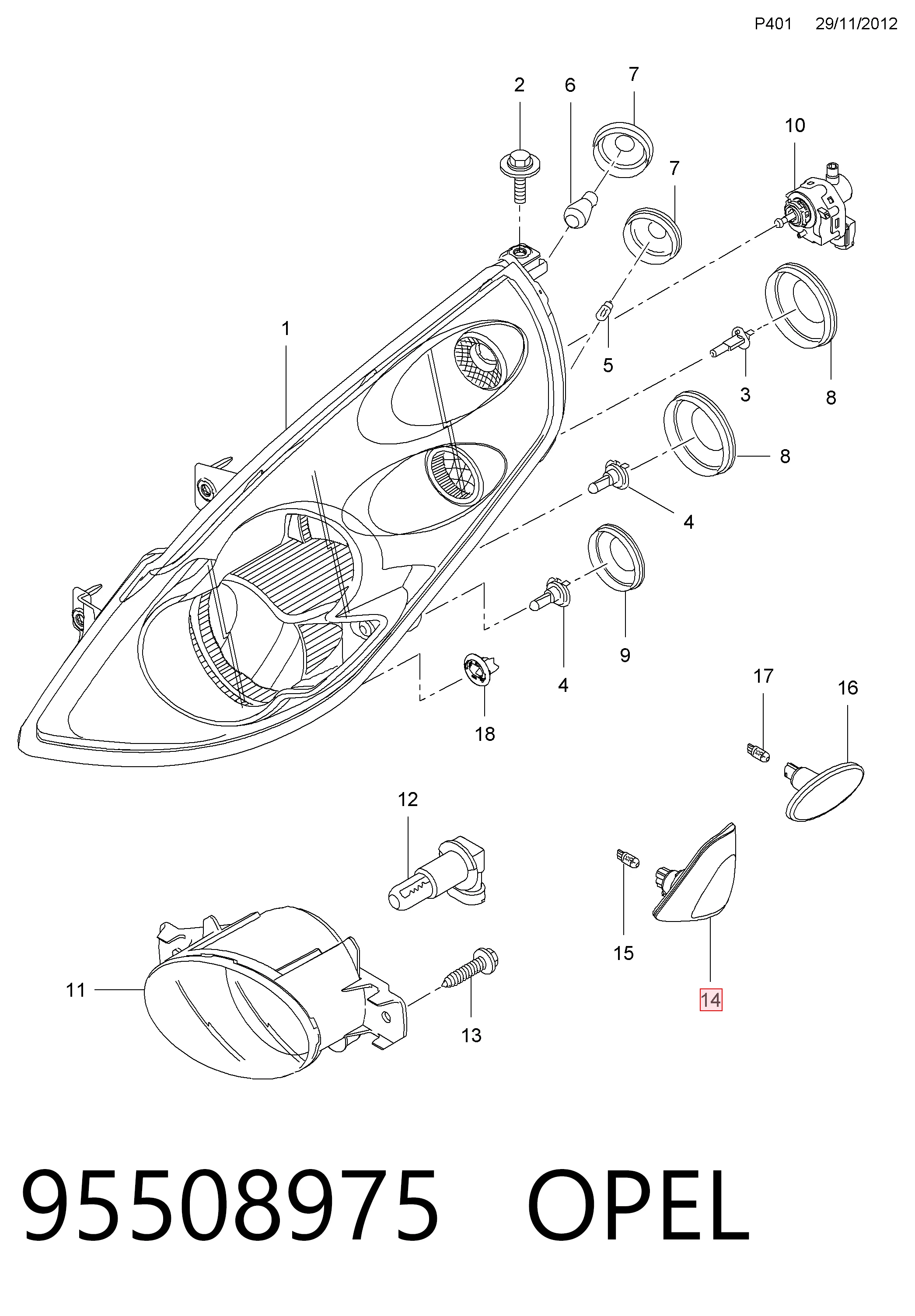 95508975 Opel