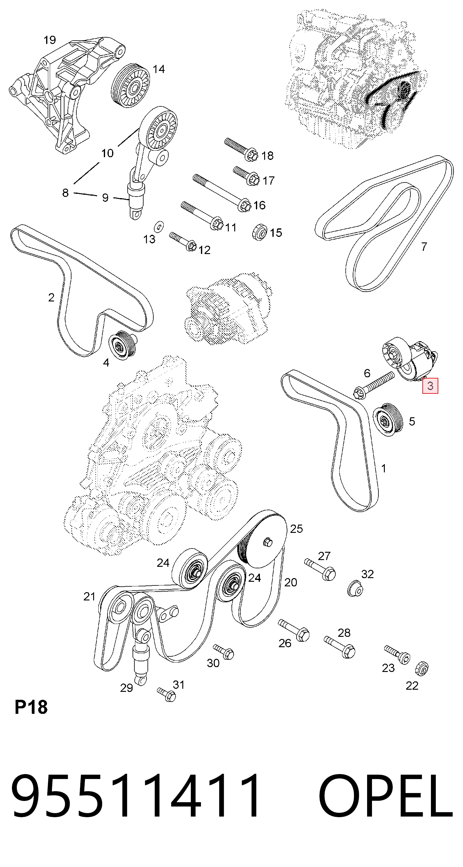 95511411 Opel