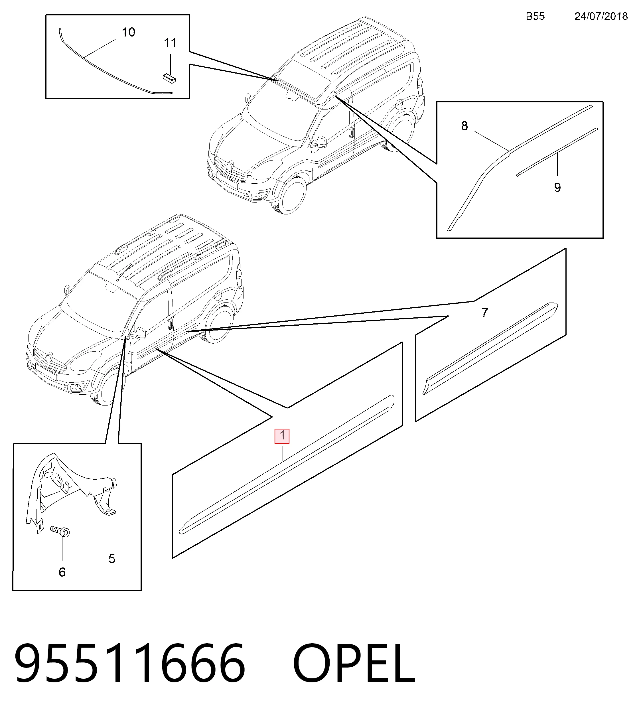 95511666 Opel