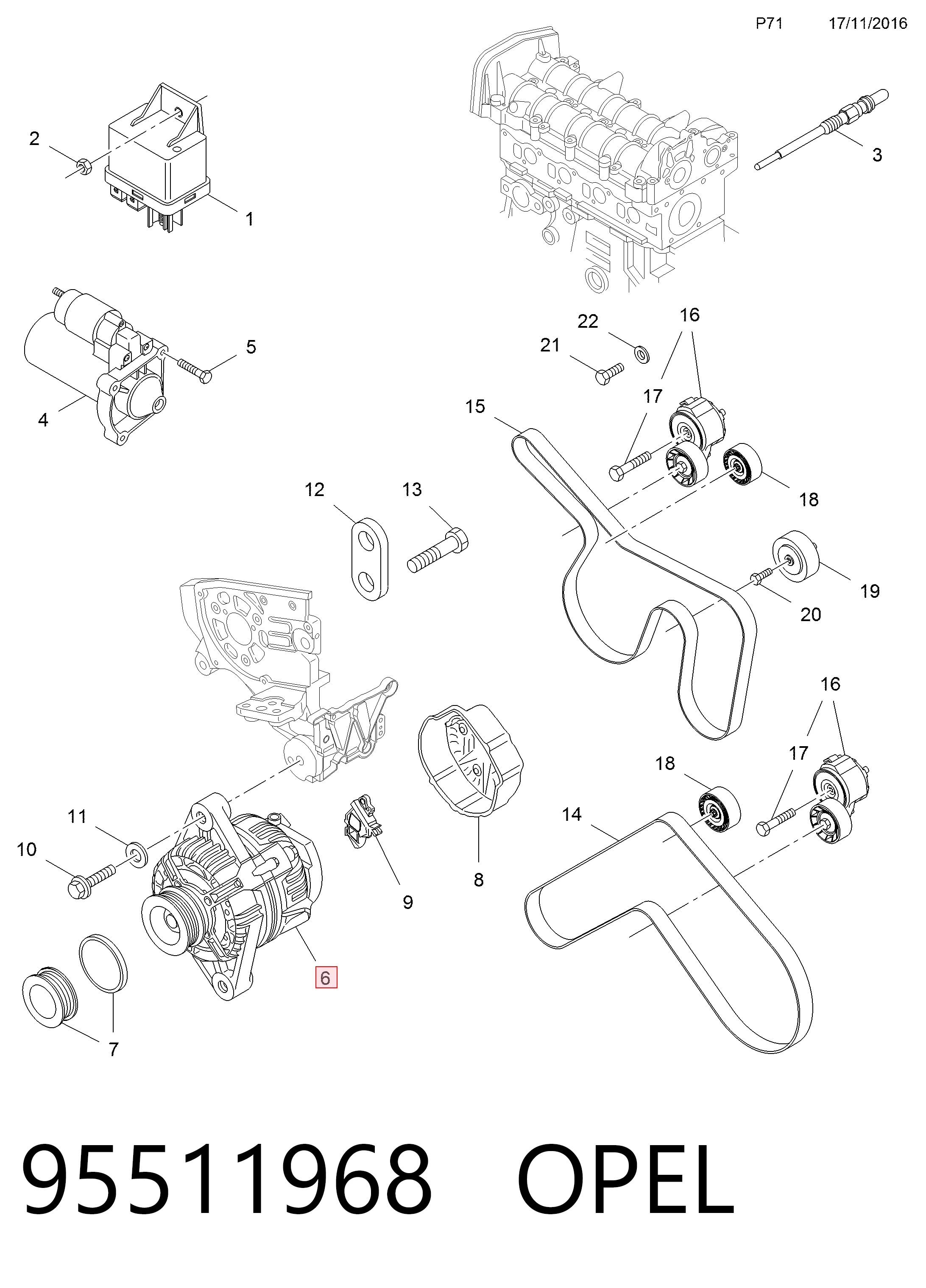 95511968 Opel