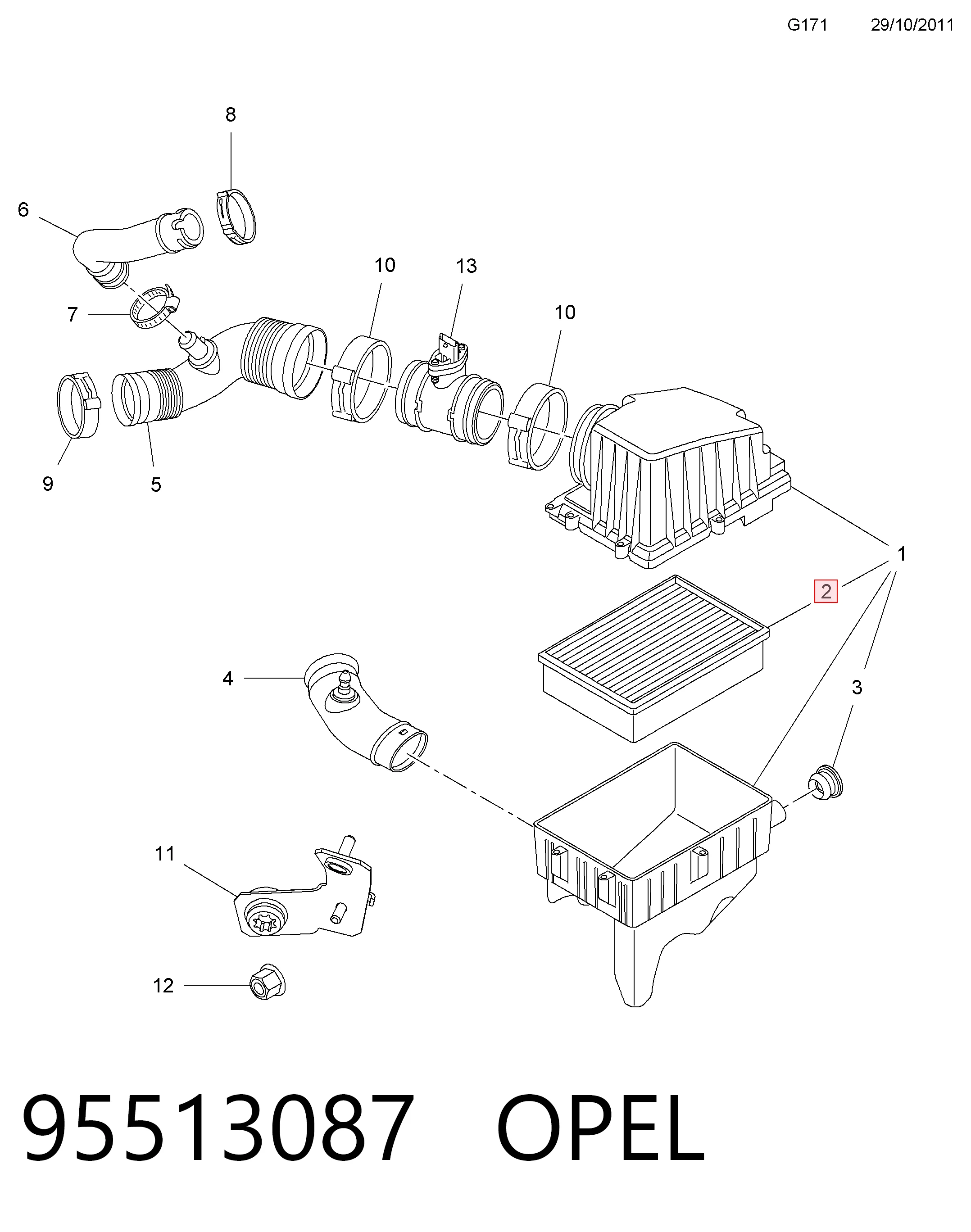 95513087 Opel