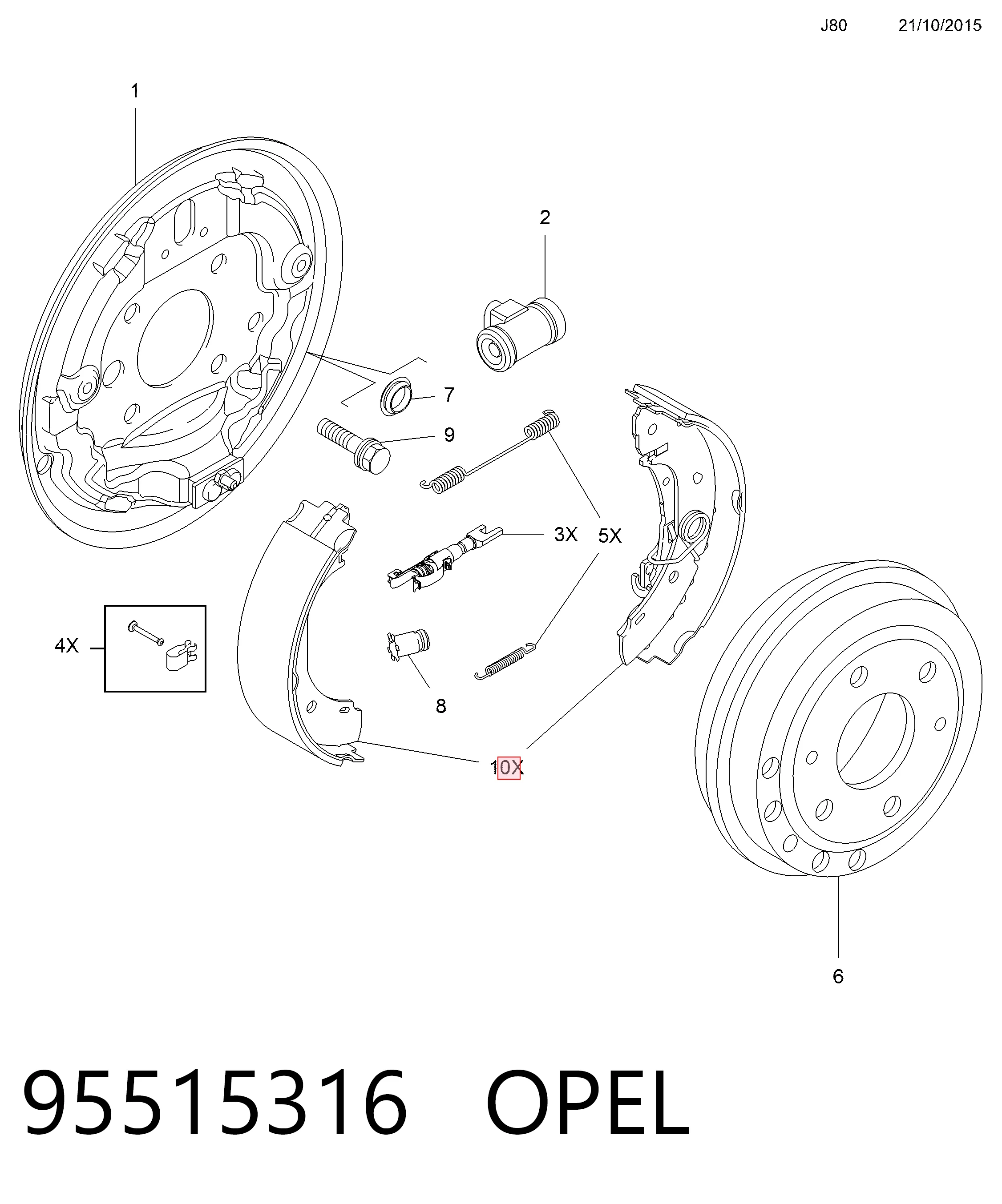 95515316 Opel