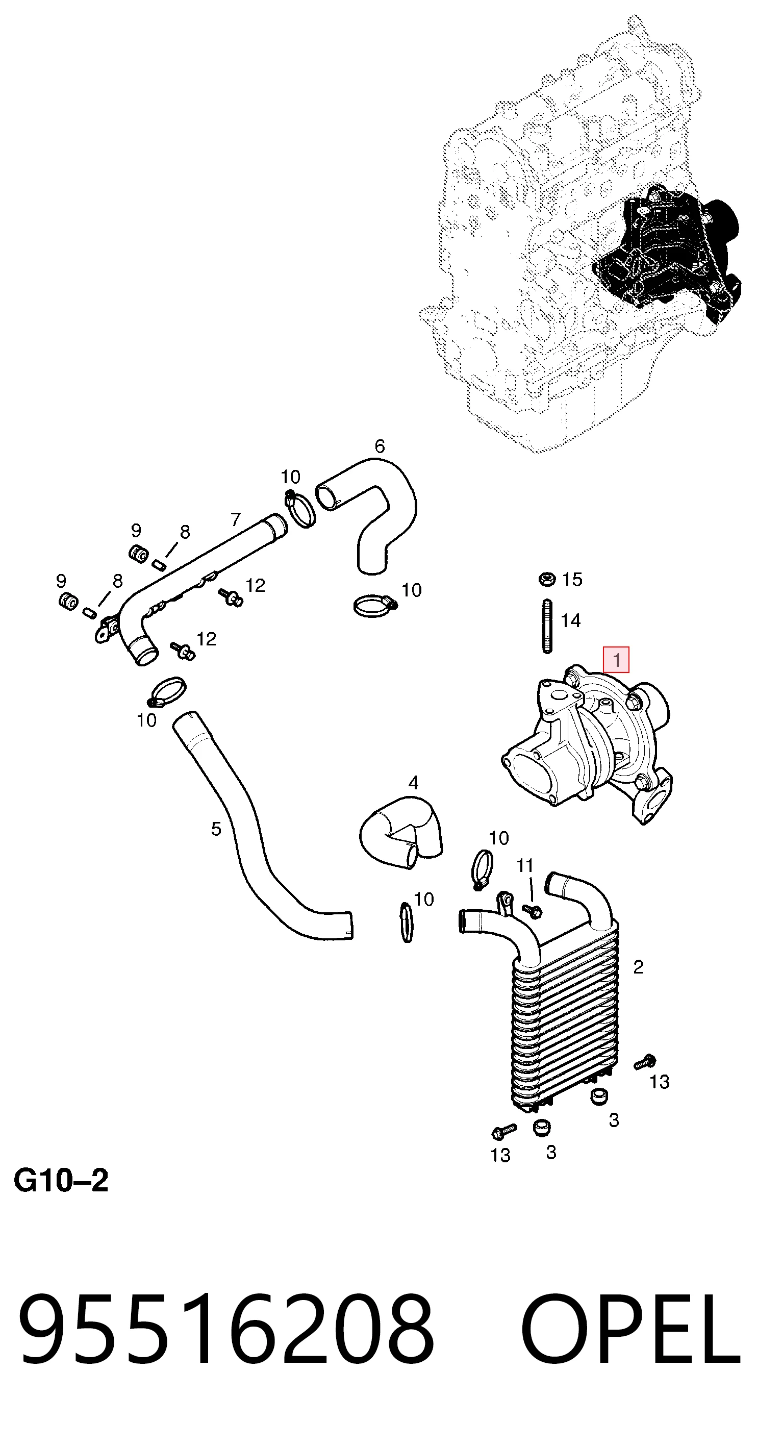 Turbo para Opel Combo  ()