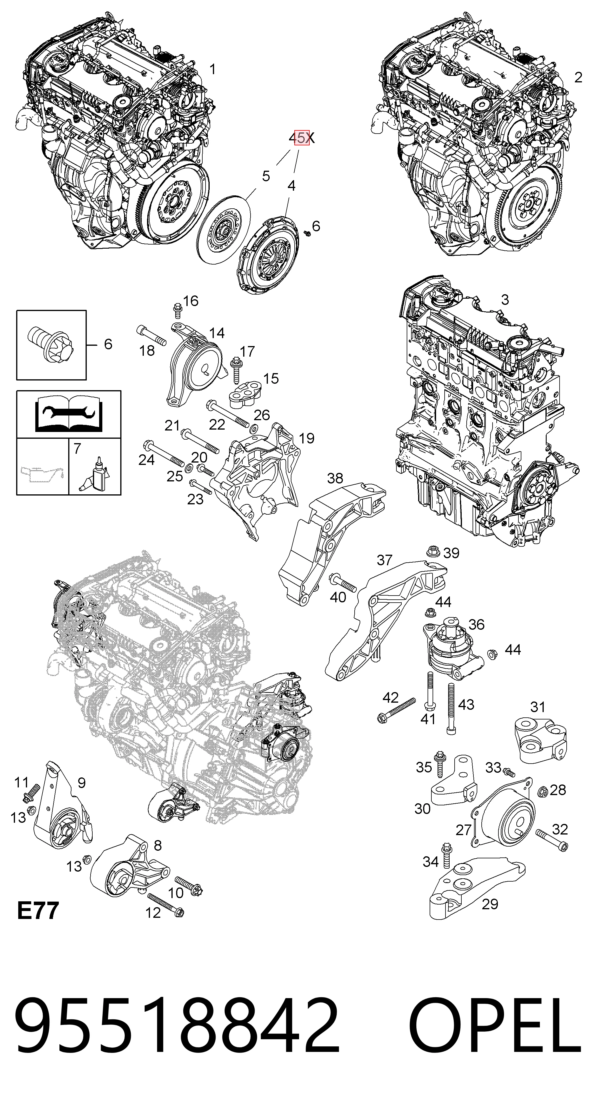 Embrague 95518842 Peugeot/Citroen