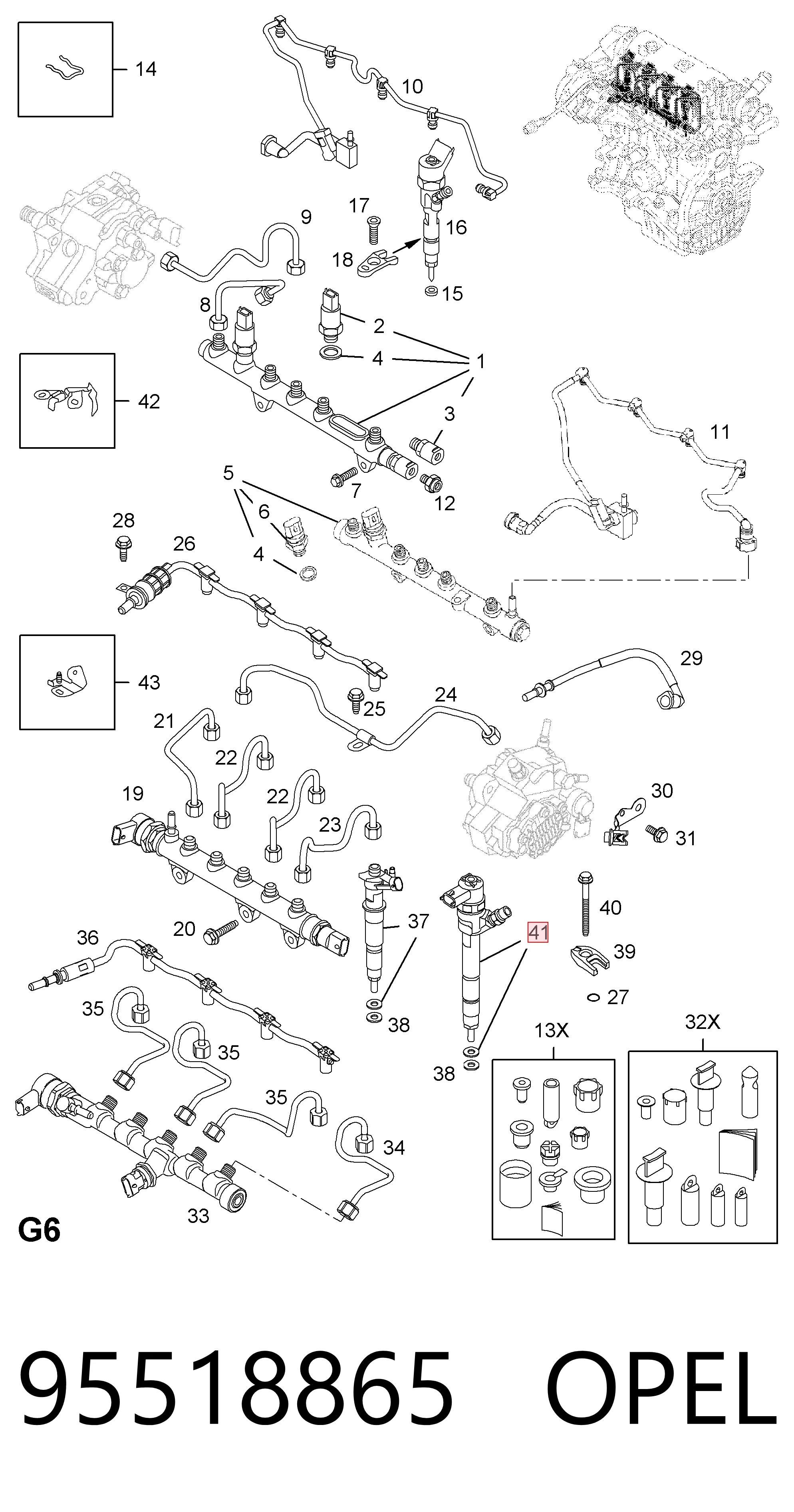 Inyector-bomba General Motors 95518865