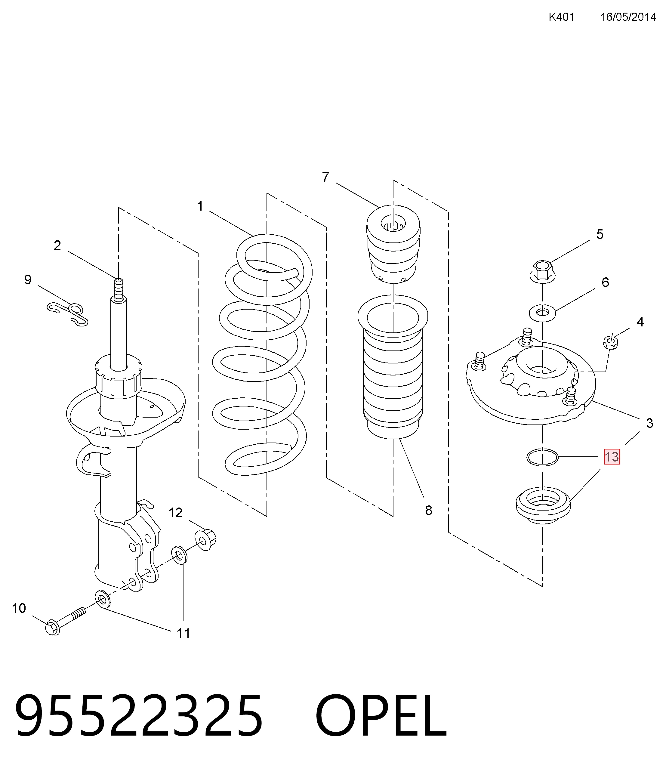 95522325 Opel