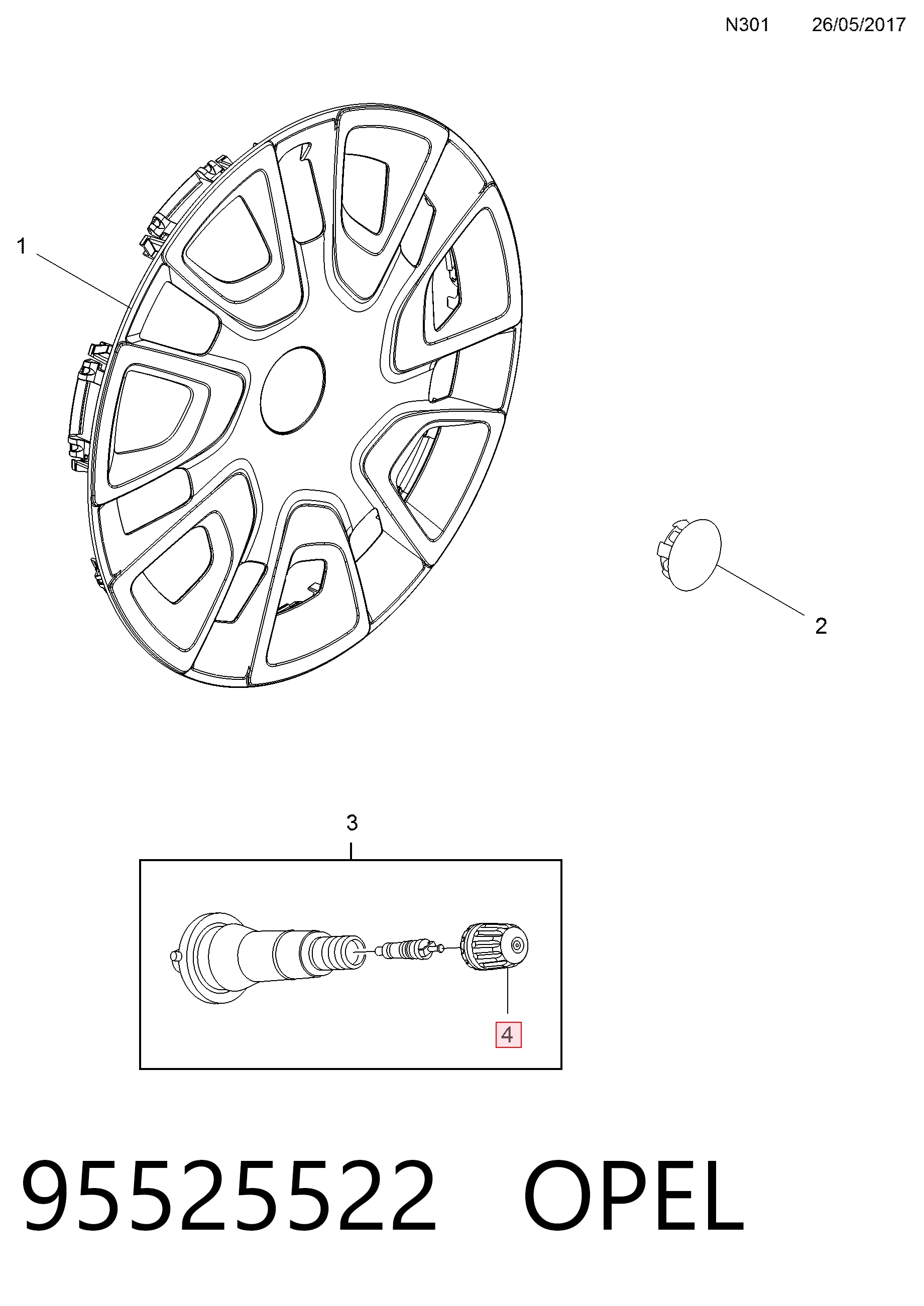 95525522 Opel