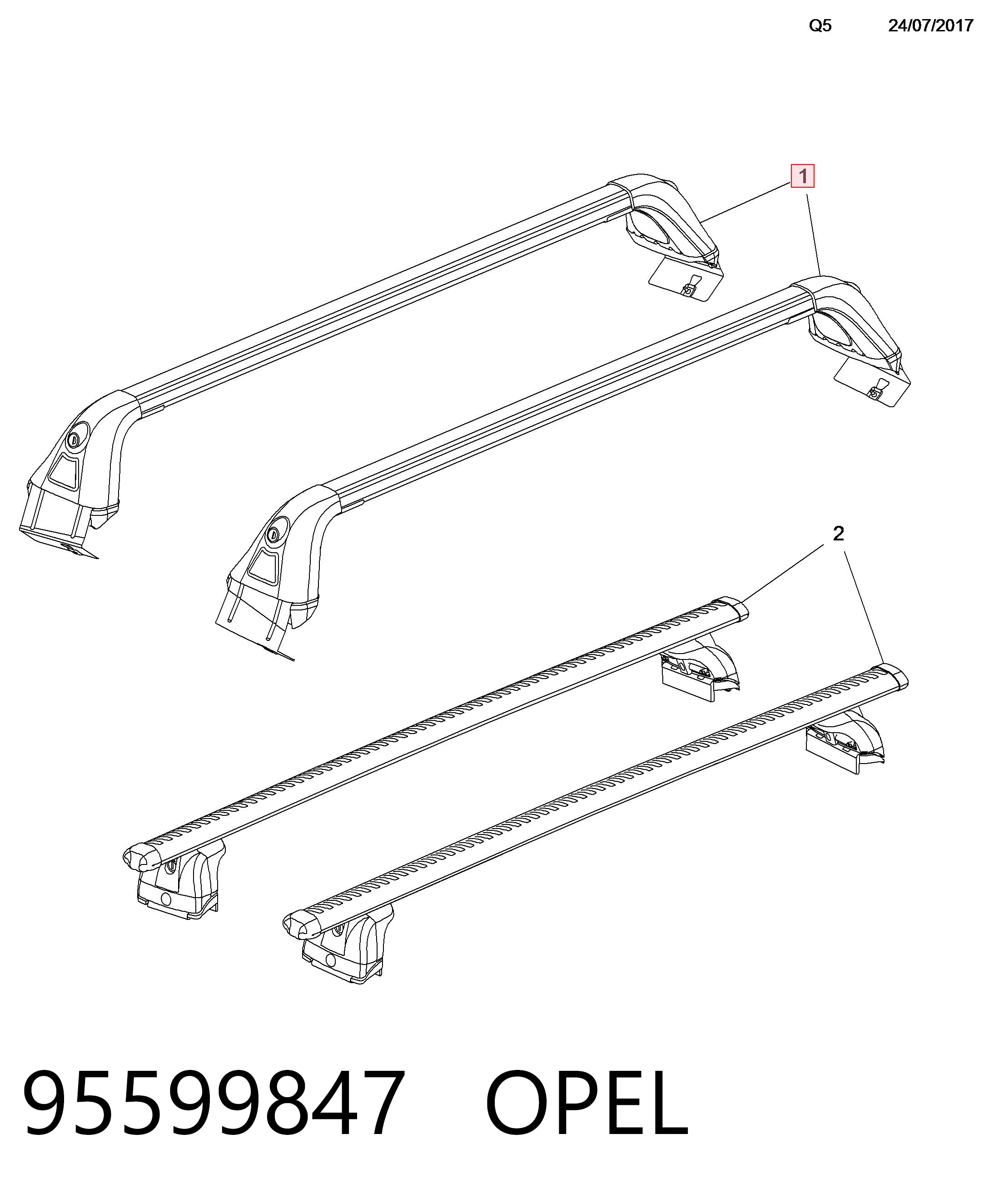 95599847 Opel