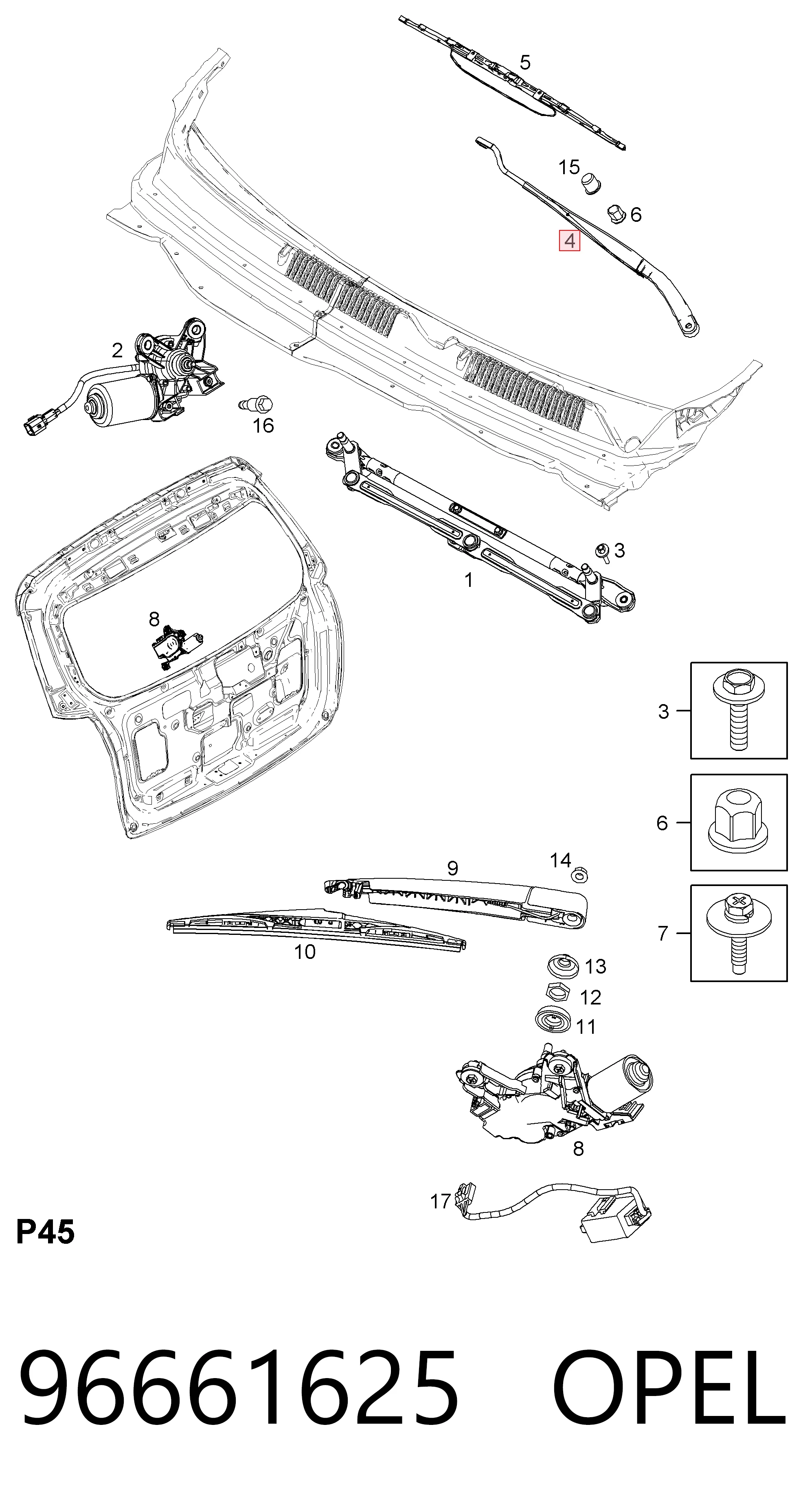 Brazo del limpiaparabrisas lavado de parabrisas para Chevrolet Captiva I C100