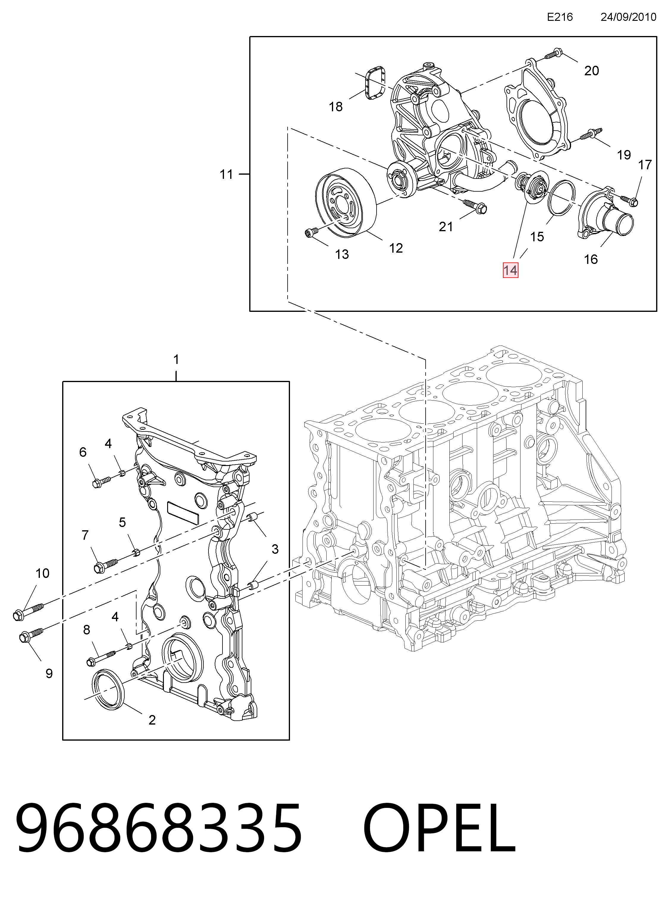 Termostato refrigerante para Lancia Delta I (831AB0)
