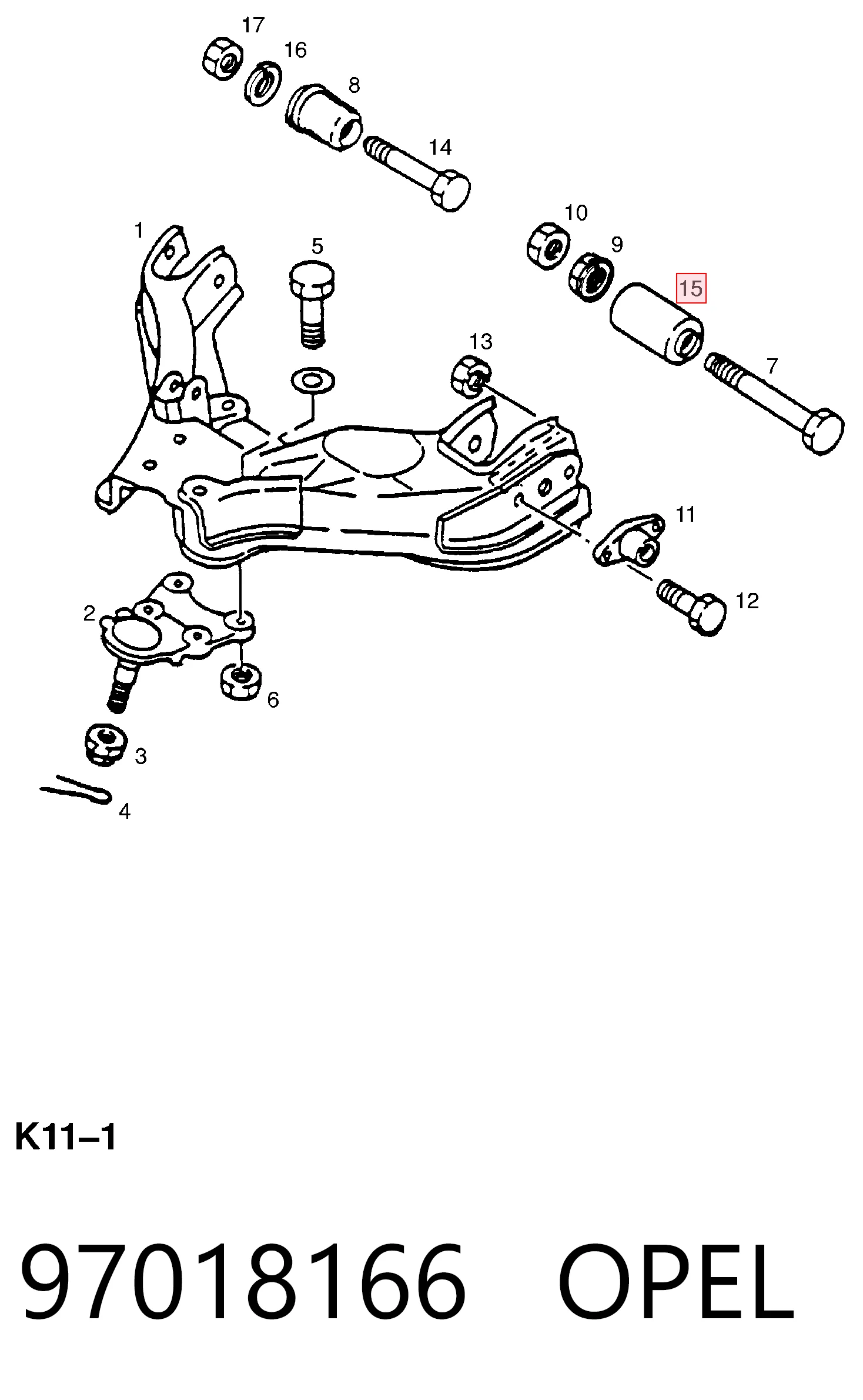 Silentblock de brazo de suspensión Isuzu Trooper  desde 13,34 €
