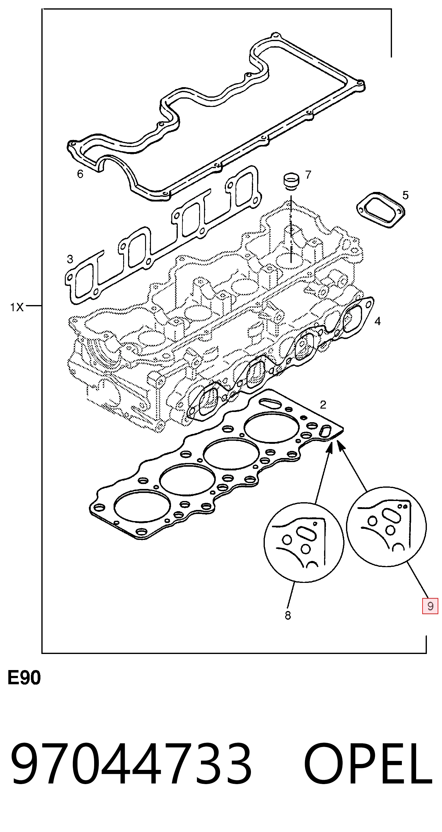Comprar 97044733 General Motors Junta de culata