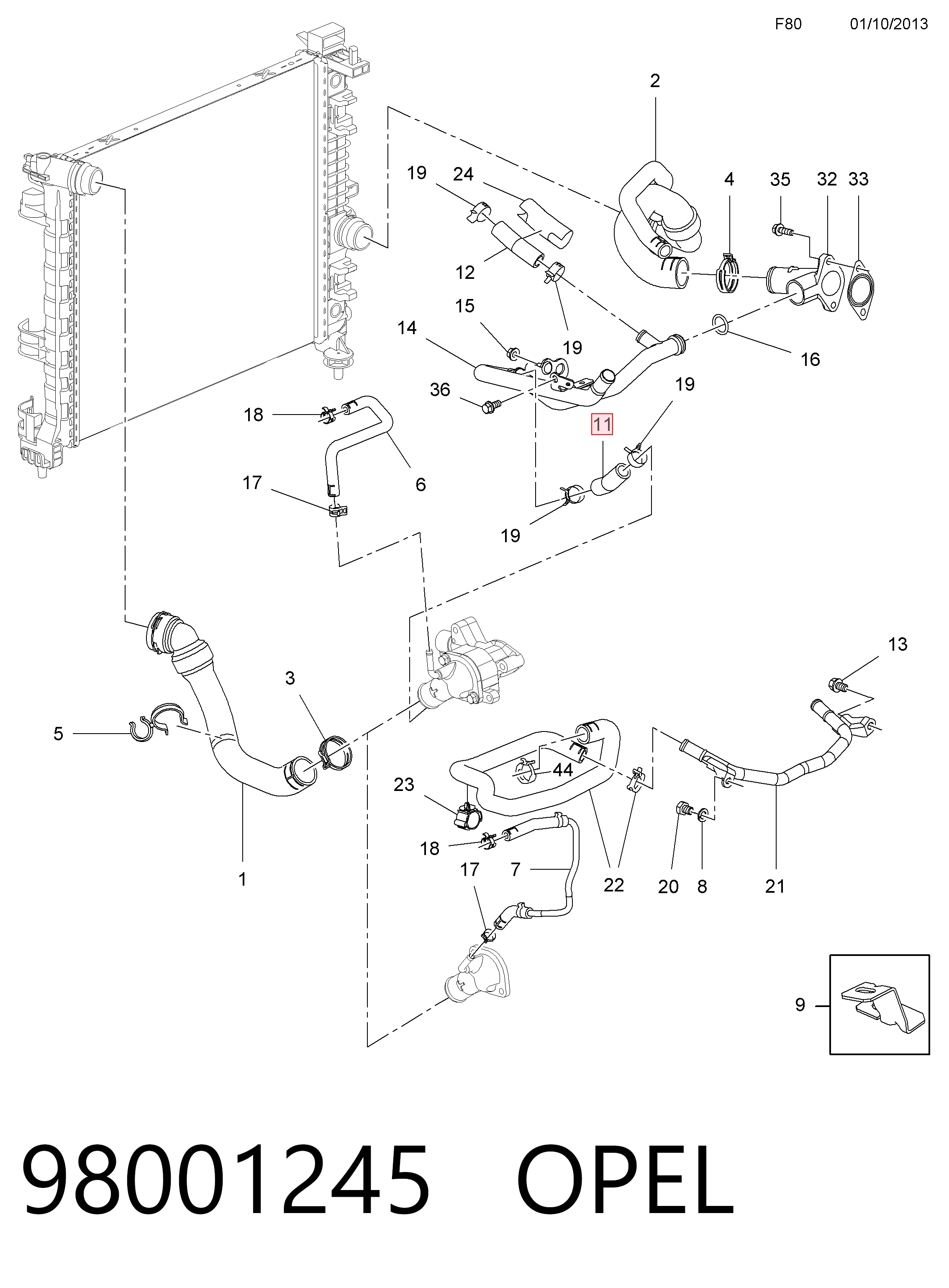 98001245 Opel