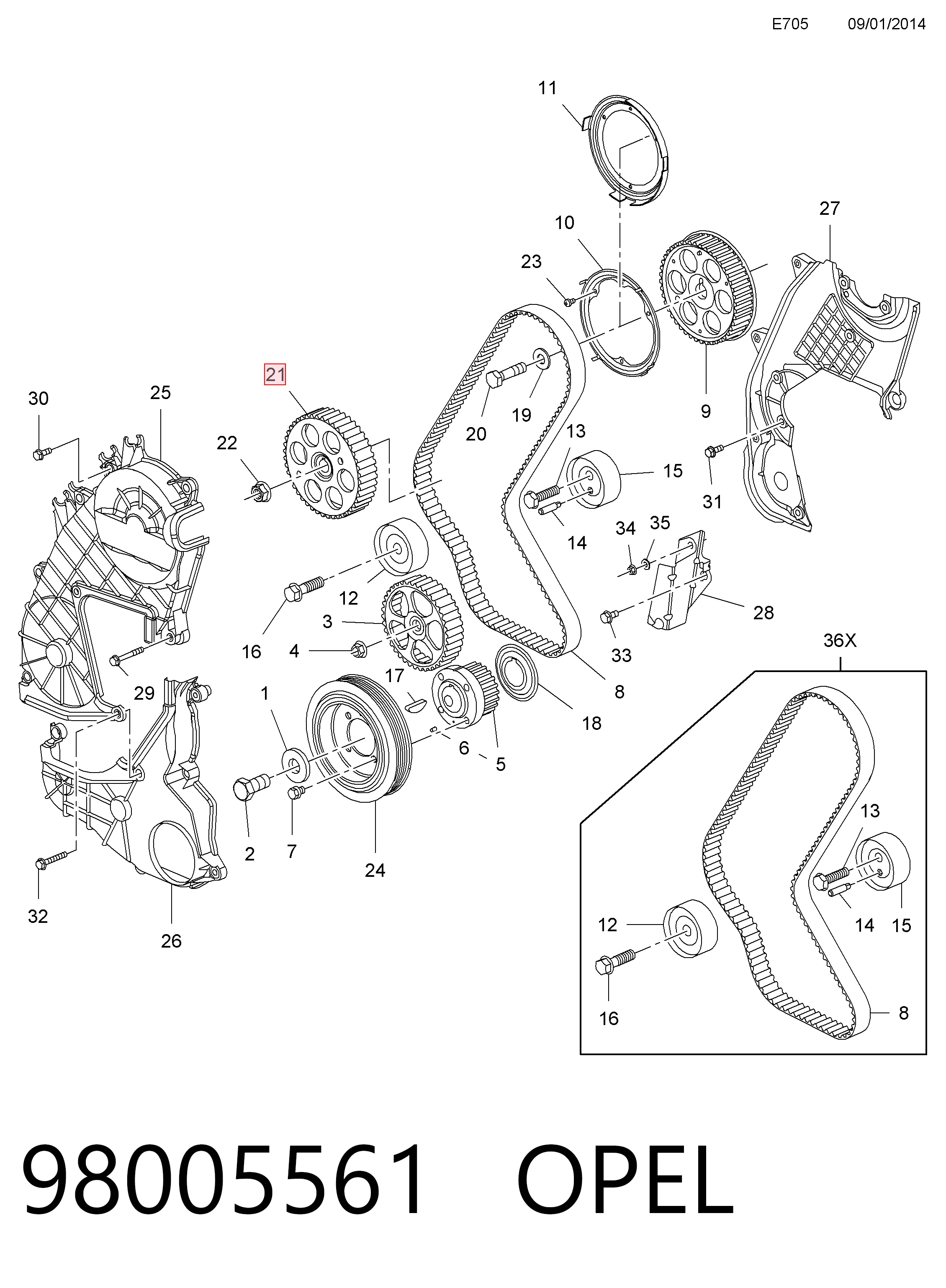 98005561 OPEL
